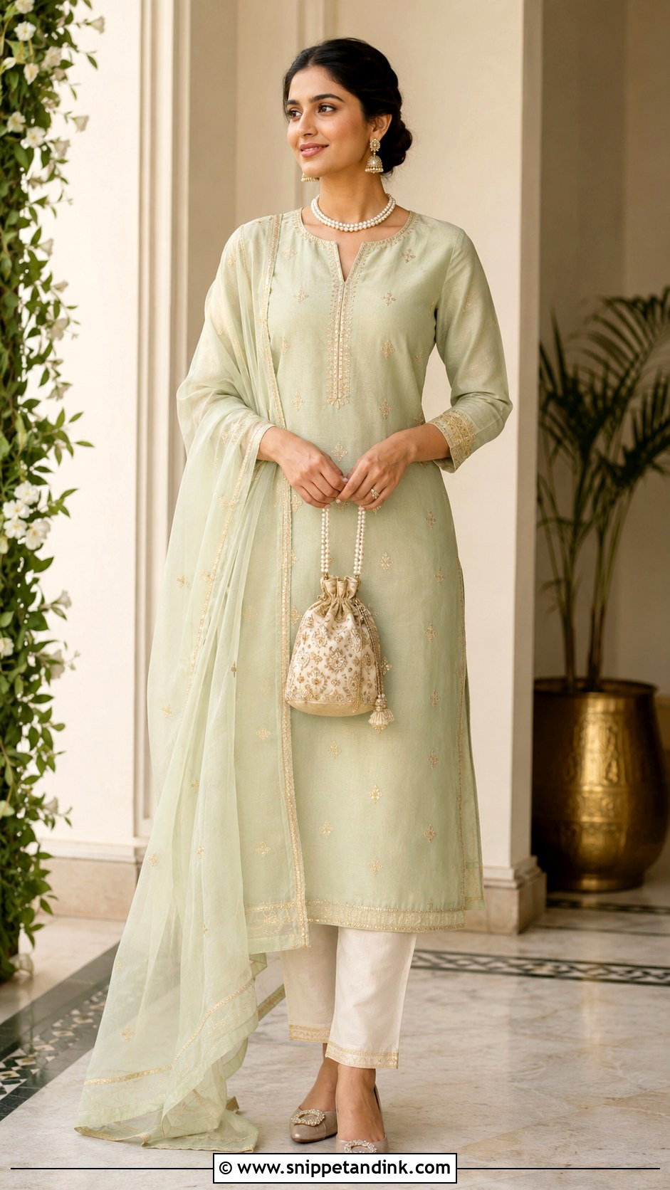 Chanderi Suit for Indian Marriage - Snippet and Ink - 20 Indian Marriage Dress Ideas