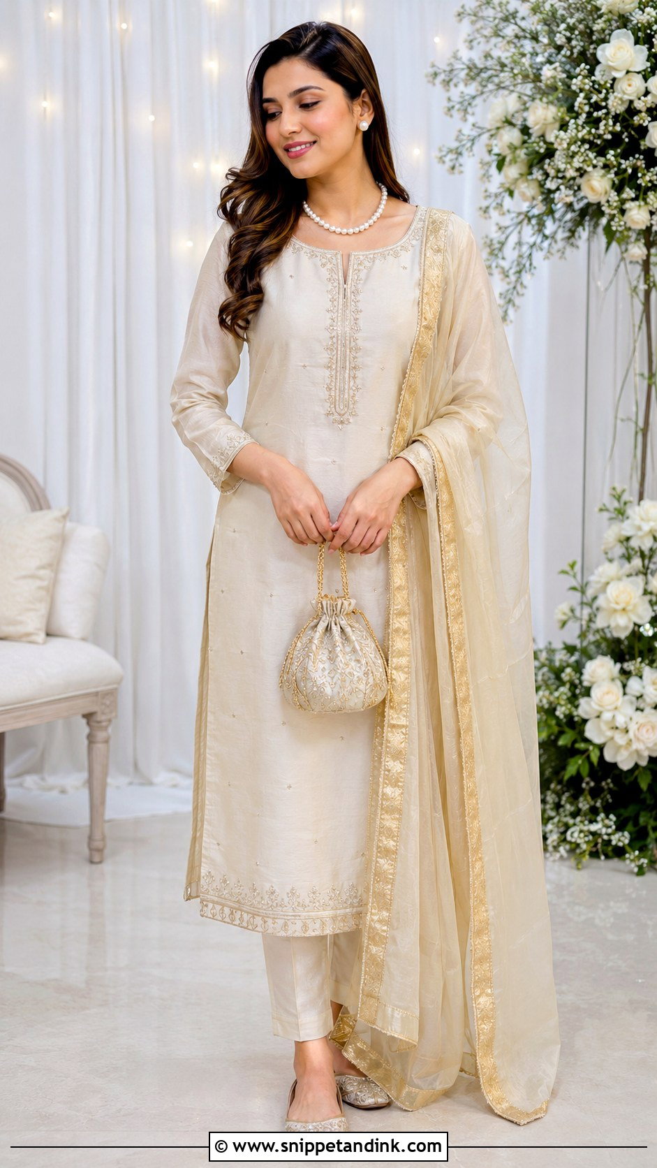 Chanderi Suit for Roka Ceremony - Snippet and Ink - 25 Dress for Roka Ceremony Ideas