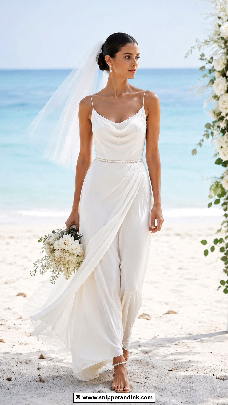 Chanel Beach Wedding Dress Outfit - Snippet and Ink - 25 Chanel Wedding Dress Ideas