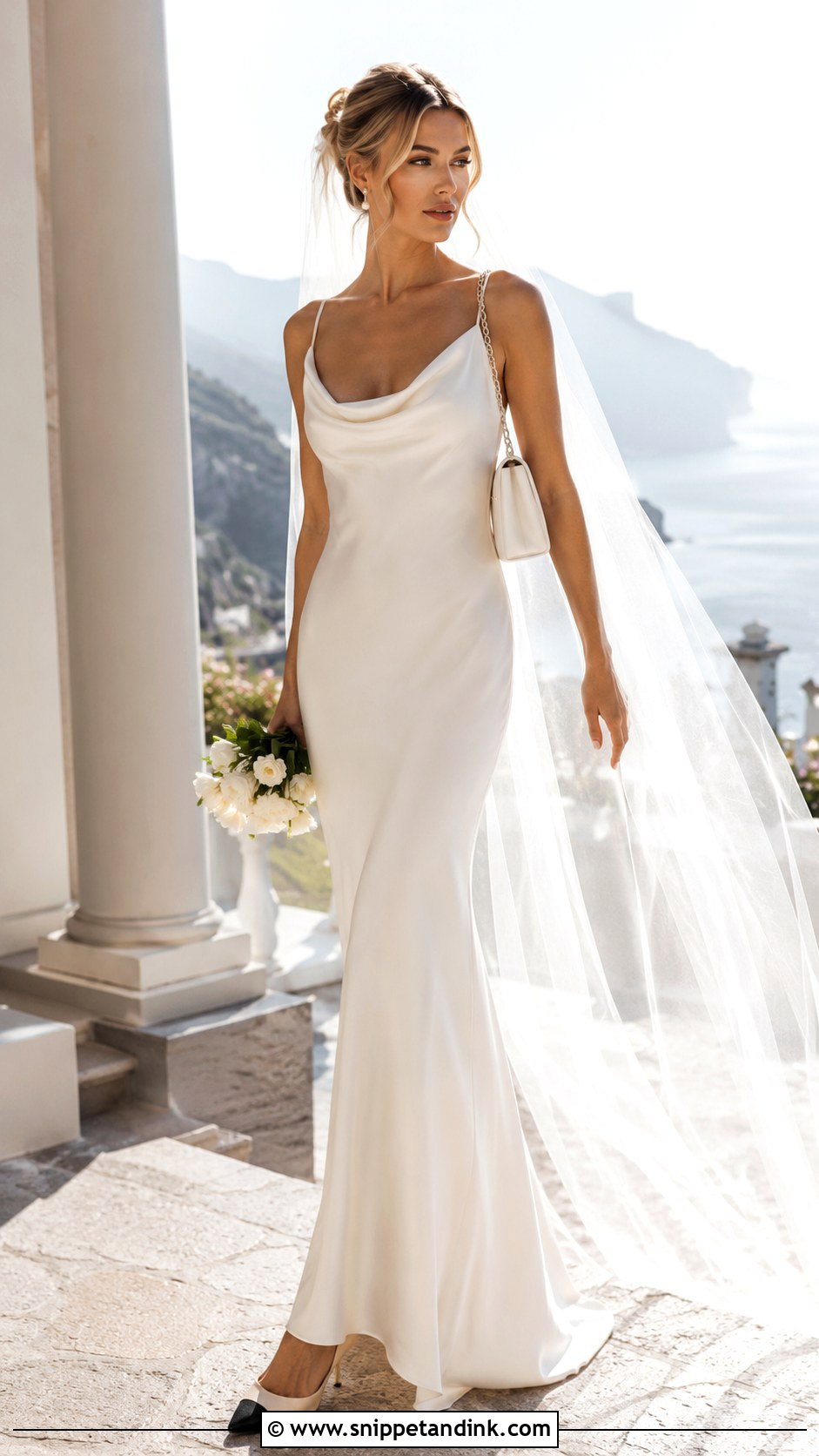 Chanel Bride Satin Slip Dress - Snippet and Ink - 20 Chanel Bride Ideas
