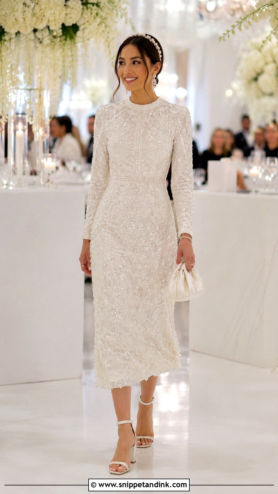 Chanel Bride Sequin Reception Dress - Snippet and Ink - 20 Chanel Bride Ideas