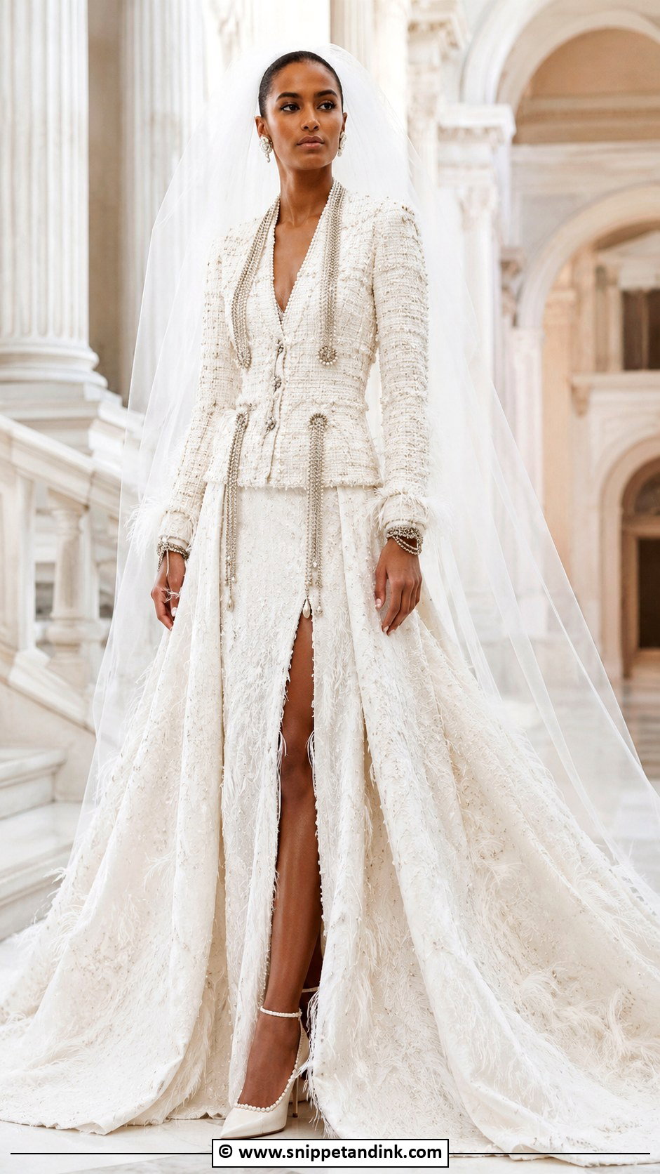Chanel Couture Wedding Gown Outfit - Snippet and Ink - 25 Chanel Wedding Dress Ideas