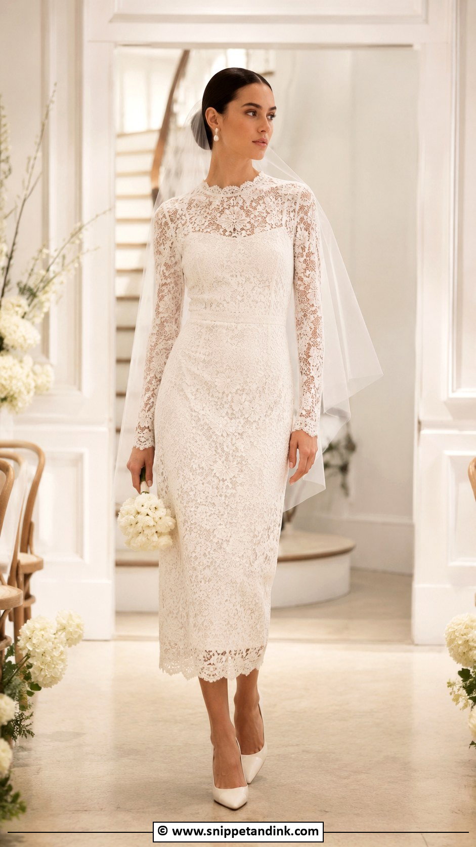 Chanel Lace Wedding Dress Outfit - Snippet and Ink - 25 Chanel Wedding Dress Ideas