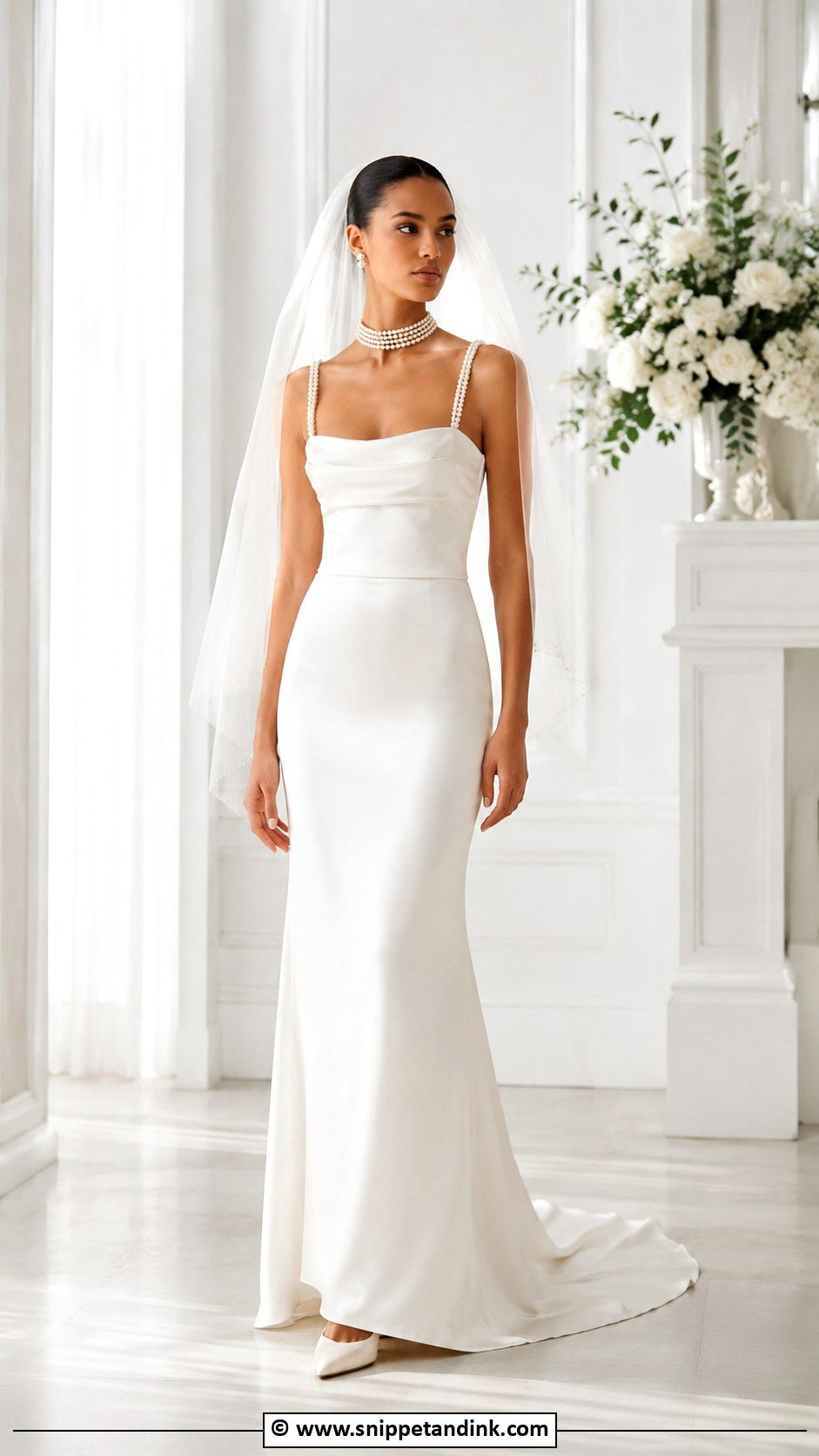 Chanel Pearl Wedding Gown Outfit - Snippet and Ink - 25 Chanel Wedding Dress Ideas