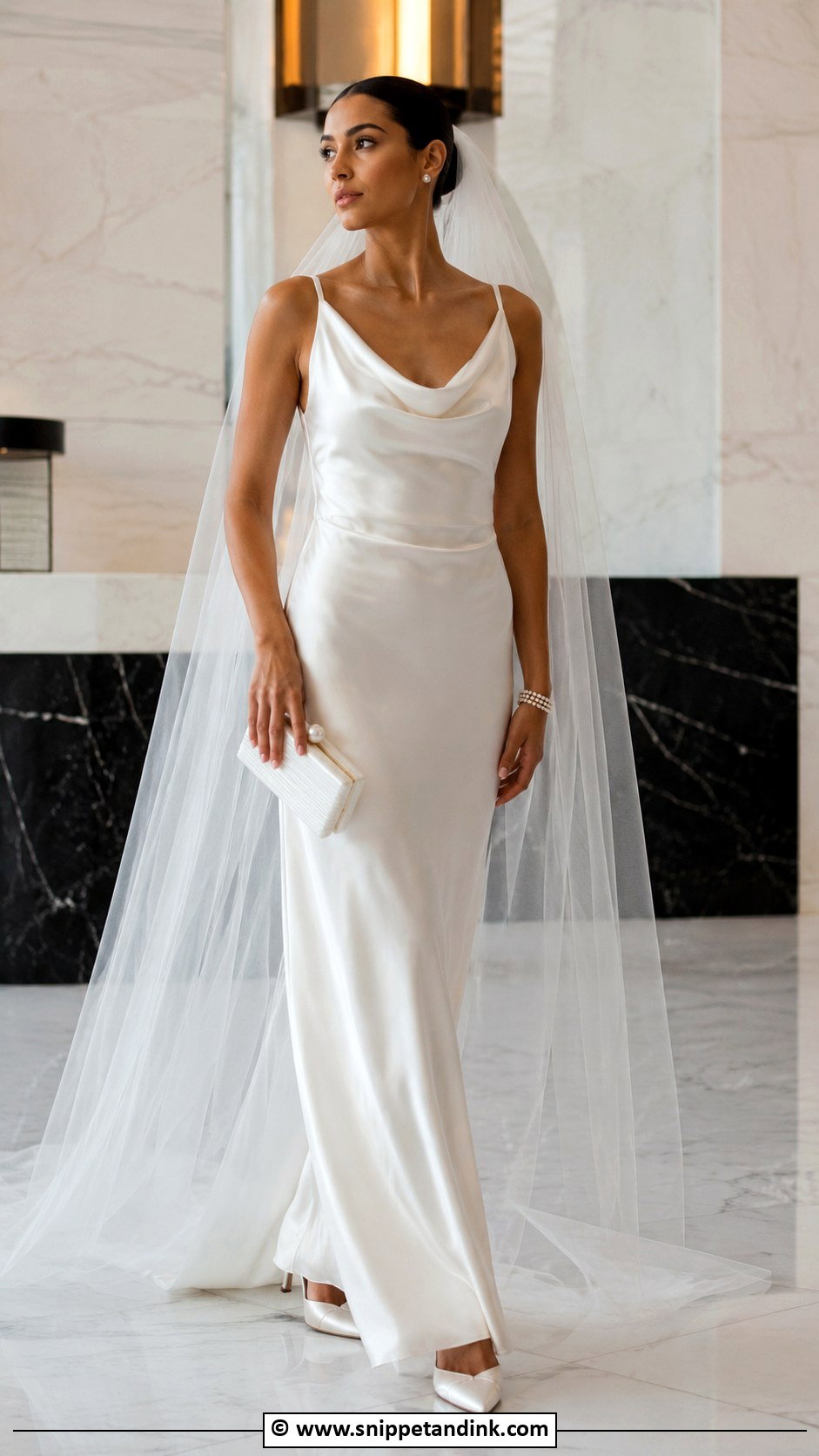 Chanel Satin Wedding Dress Outfit - Snippet and Ink - 25 Chanel Wedding Dress Ideas