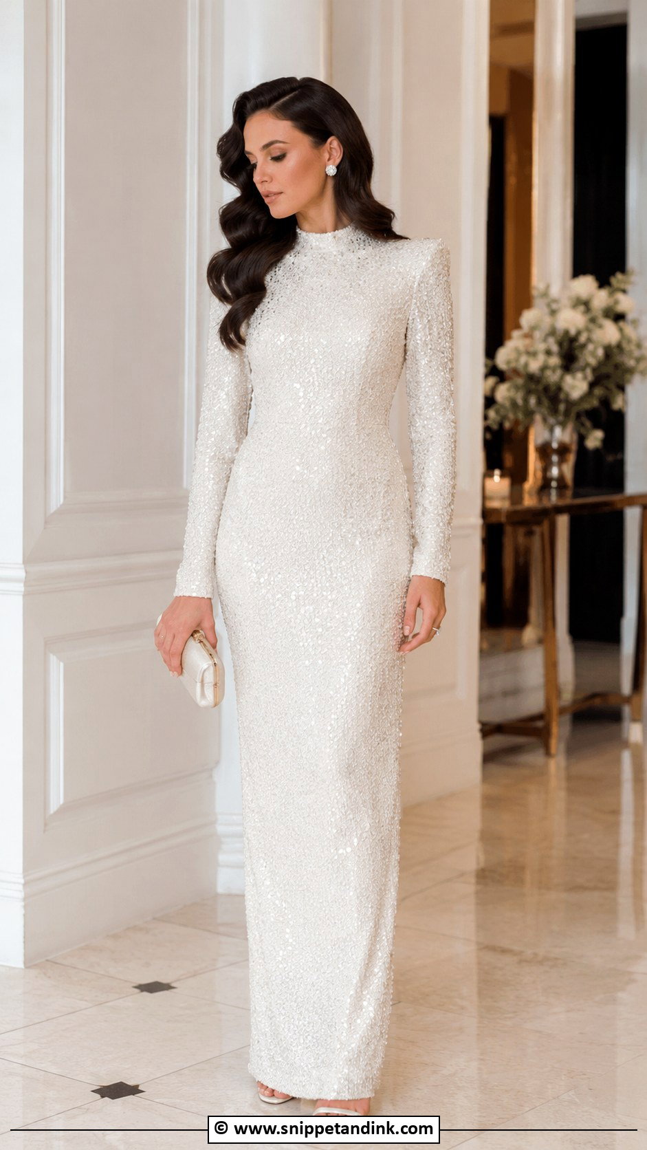 Chanel Sequin Wedding Dress Outfit - Snippet and Ink - 25 Chanel Wedding Dress Ideas