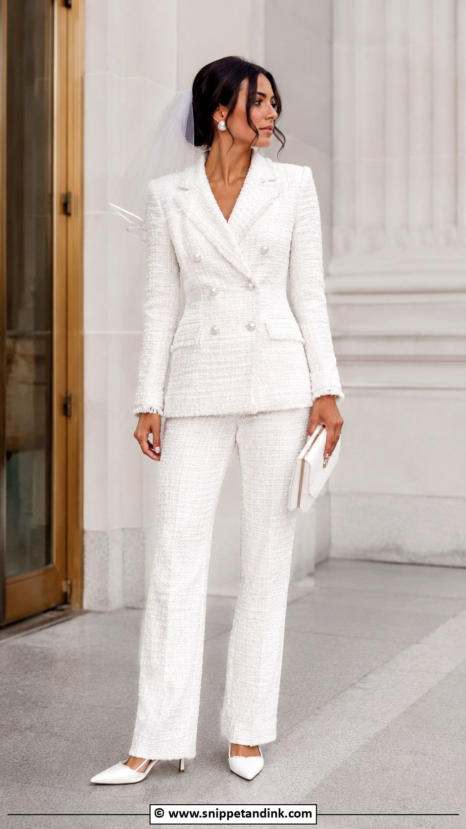 Chanel Wedding Suit Outfit - Snippet and Ink - 25 Chanel Wedding Dress Ideas