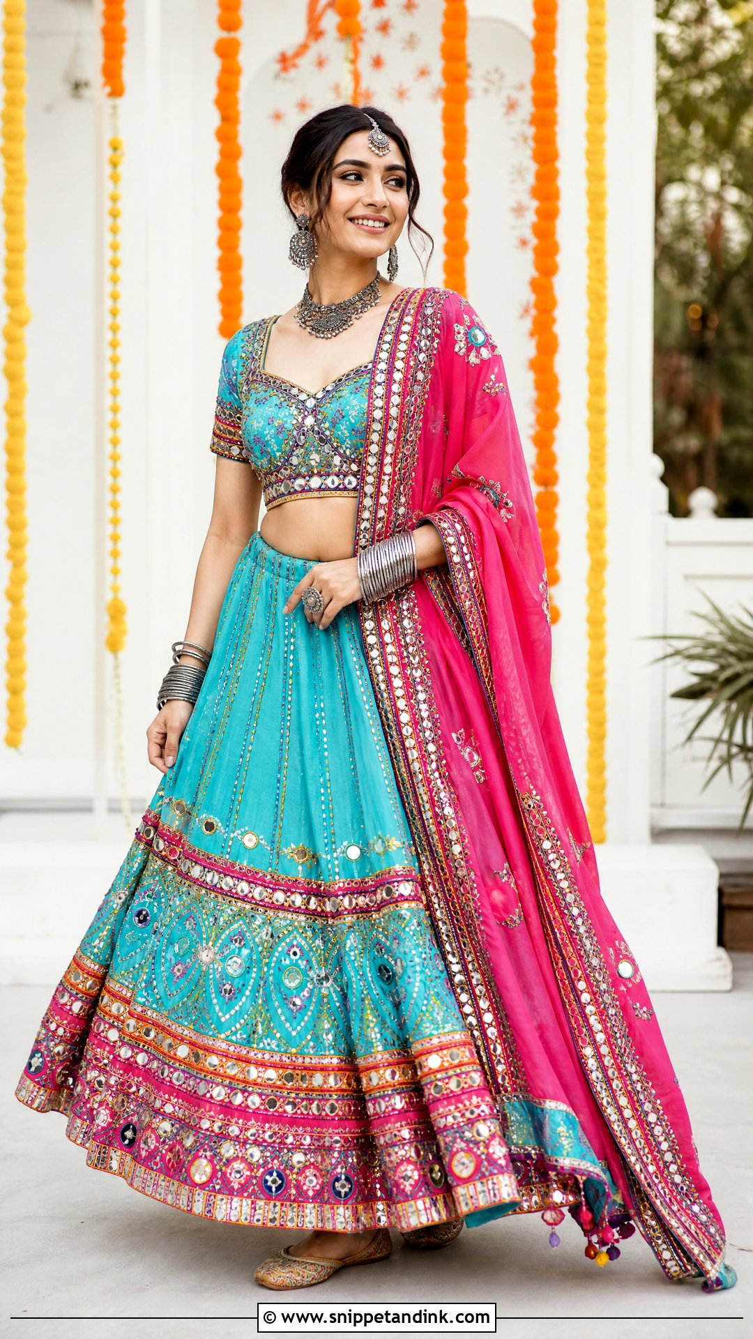 Chaniya Choli Wedding Dress - Snippet and Ink - 25 Traditional Indian Wedding Dress Ideas