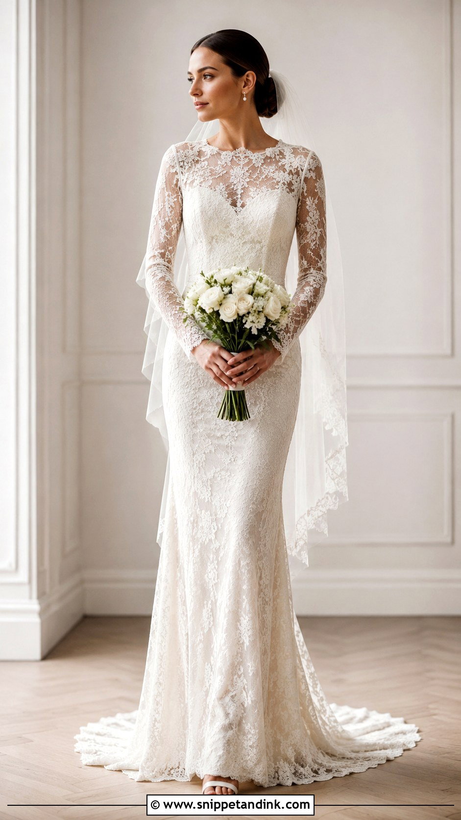 Chantilly Lace Wedding Dress - Snippet and Ink - 25 Bridal Lace Ideas