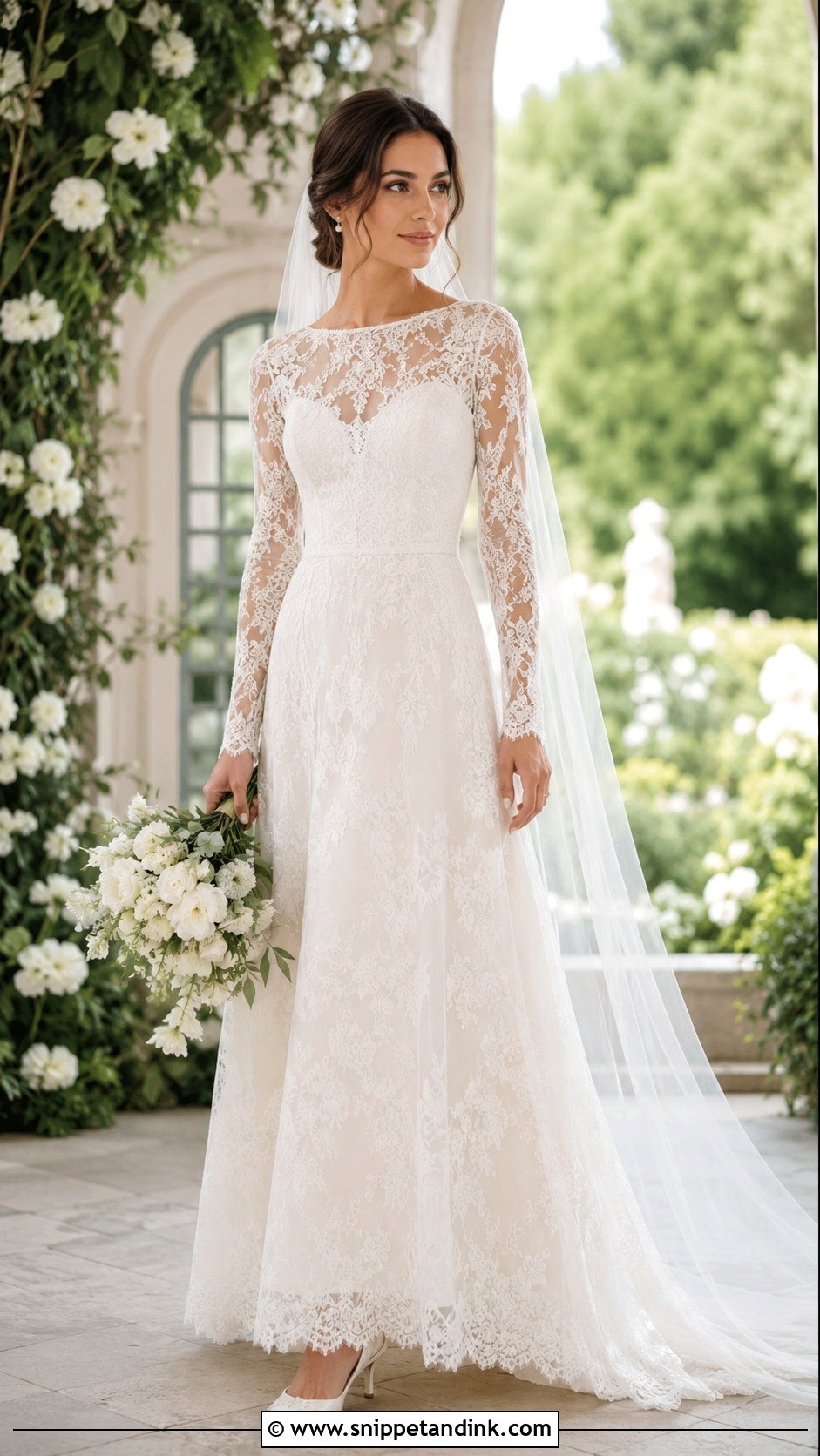 Chantilly Lace Wedding Dress - Snippet and Ink - 20 Lace Traditional Wedding Dress Ideas