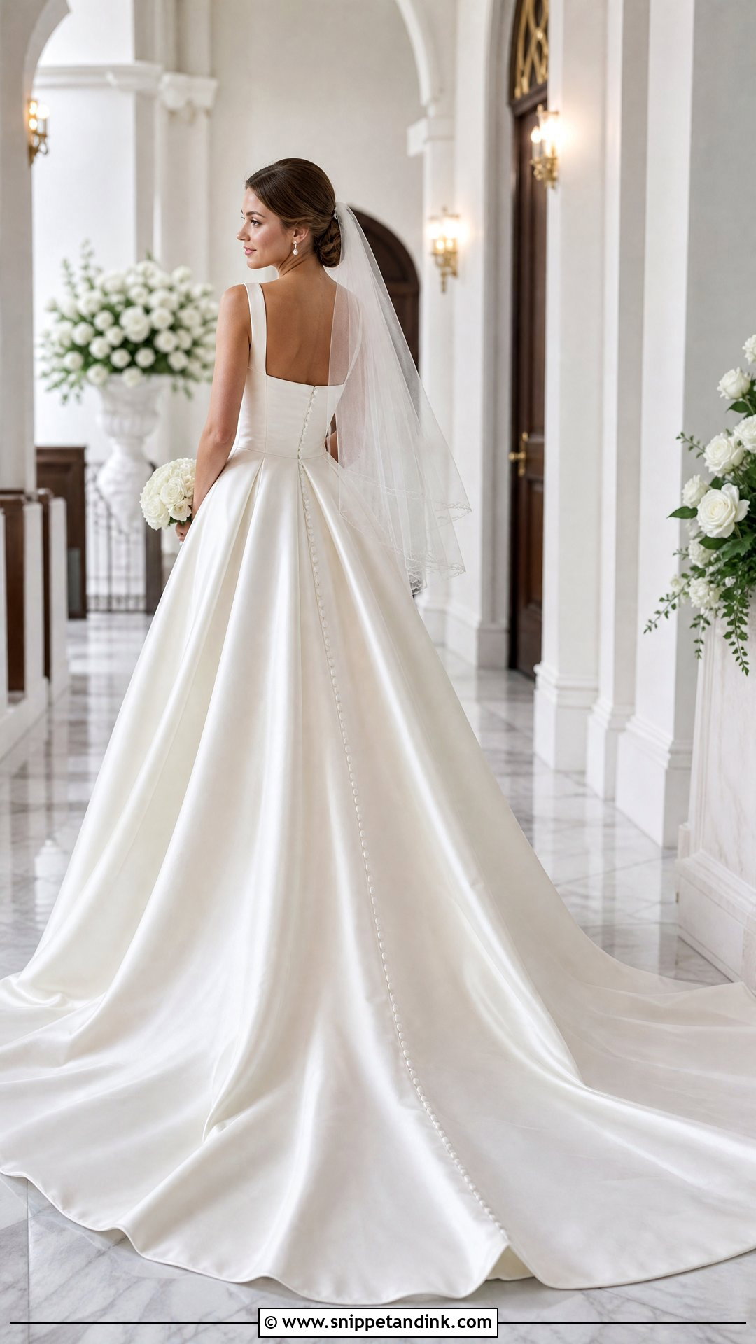 Chapel Train Ball Gown Wedding Dress - Snippet and Ink - 20 Simple Ball Gown Wedding Dress Ideas