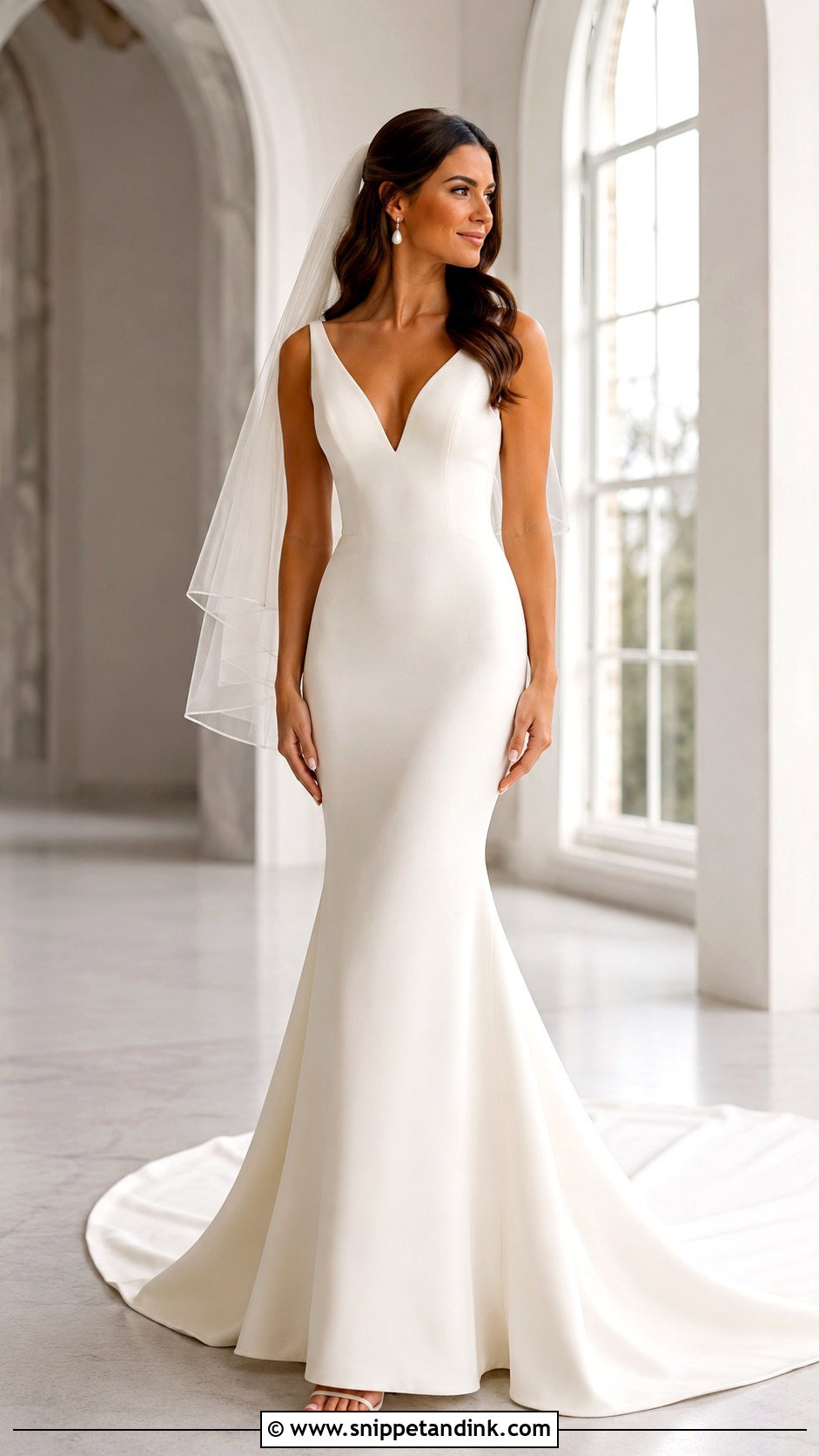 Chapel Train Mermaid Wedding Dress - Snippet and Ink - 25 Mermaid Wedding Dress with Train Ideas