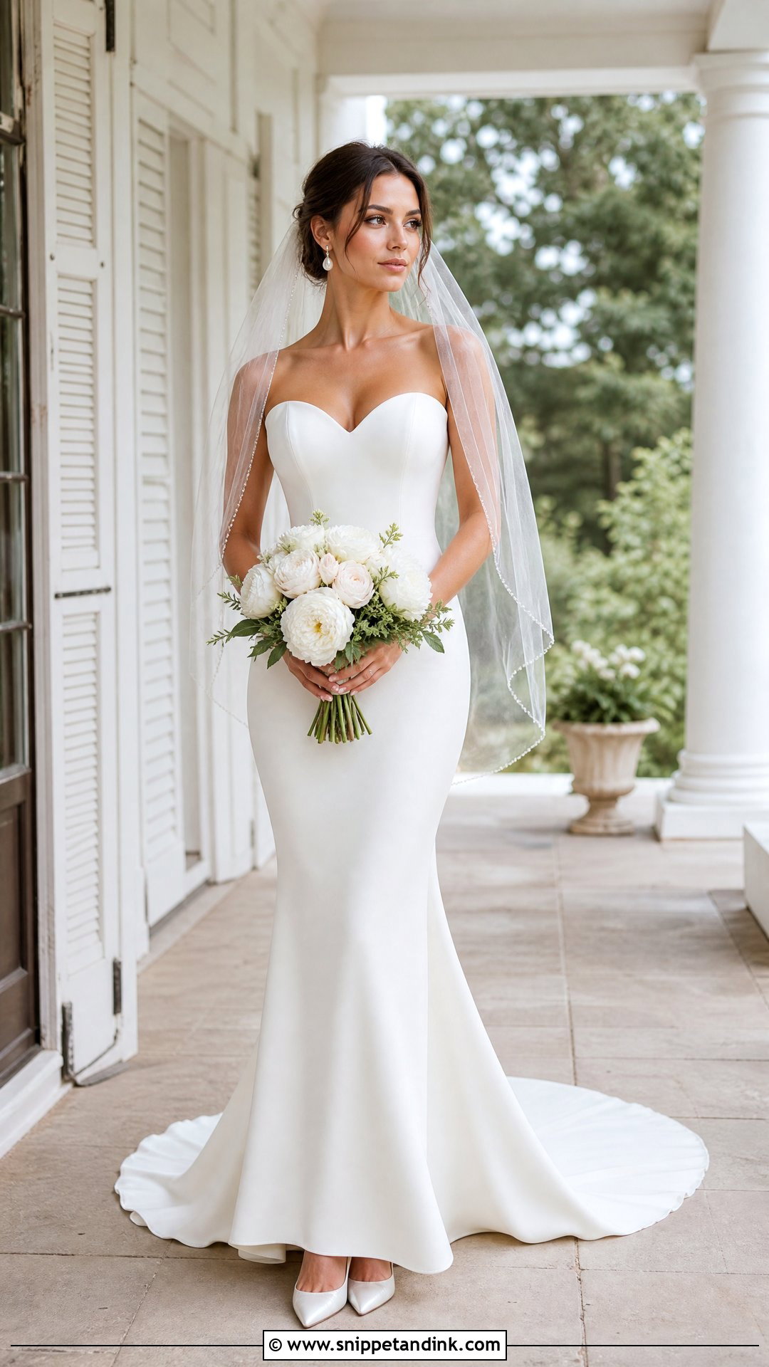 Chapel Train Sweetheart Mermaid Wedding Dress - Snippet and Ink - 20 Sweetheart Mermaid Wedding Dress Ideas