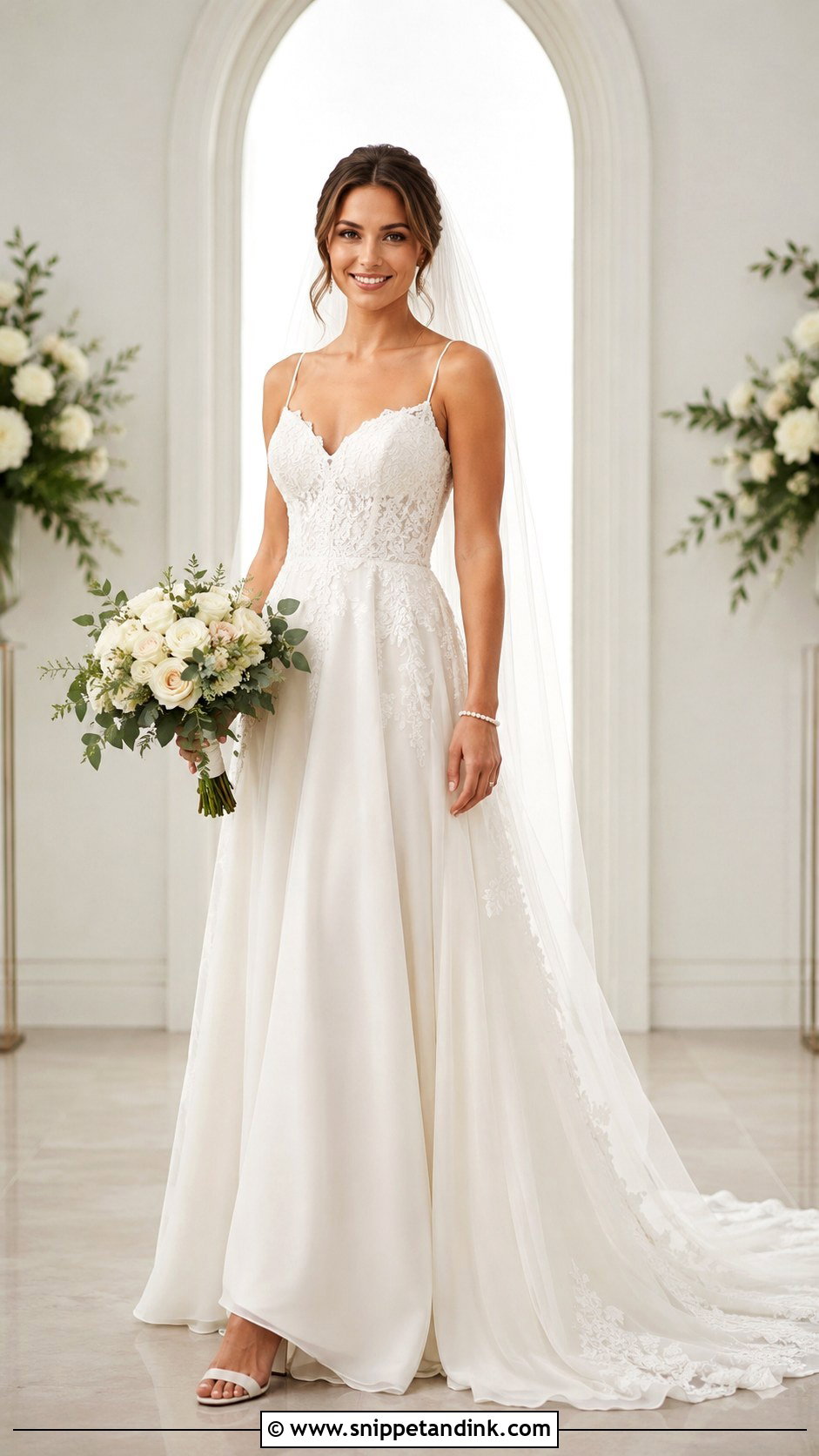 Chapel Train Wedding Dress - Snippet and Ink - 25 Long Train Wedding Dress Ideas