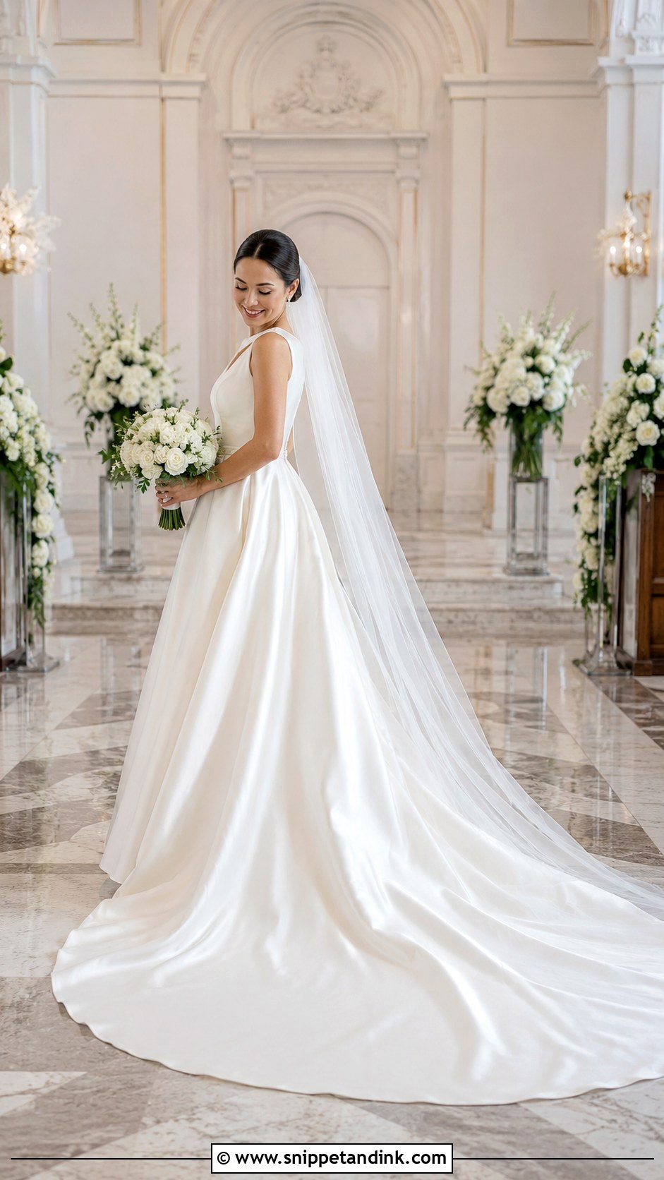 Chapel Train Wedding Dress - Snippet and Ink - 20 Classic Timeless Wedding Dresses