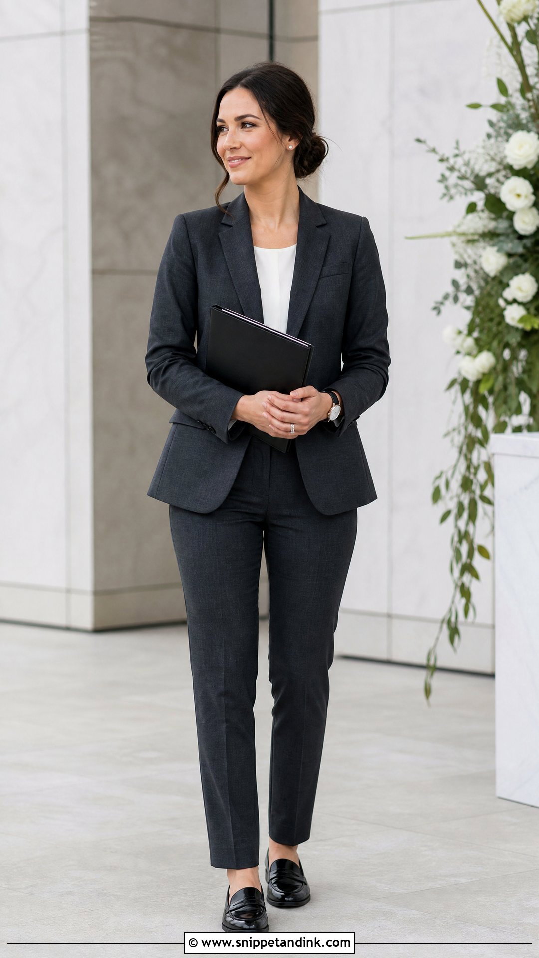Charcoal Blazer And Trouser Wedding Officiant Outfit - Snippet and Ink - 20 Wedding Officiant Outfit Ideas