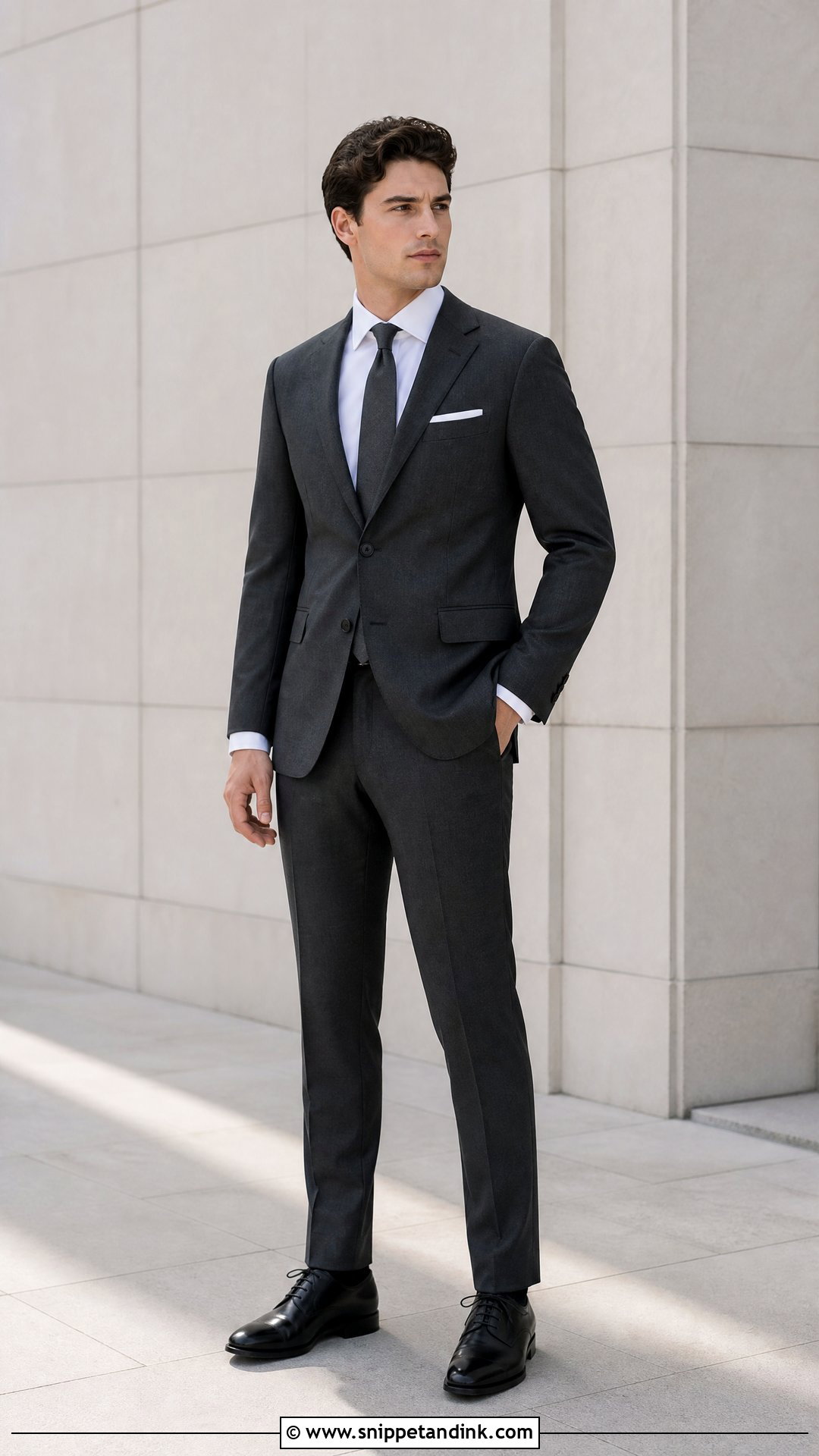 Charcoal Gray Groomsman Suit - Snippet and Ink - 25 Groomsman Outfits