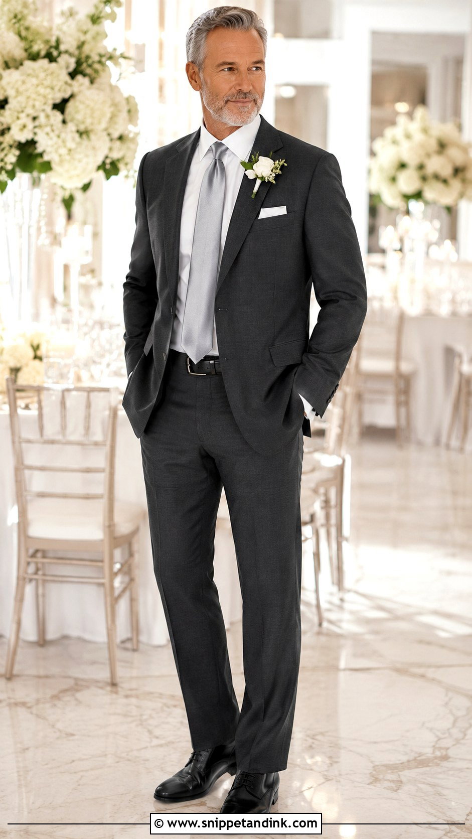 Charcoal Gray Suit - Snippet and Ink - 25 Father of the Bride Suit Ideas