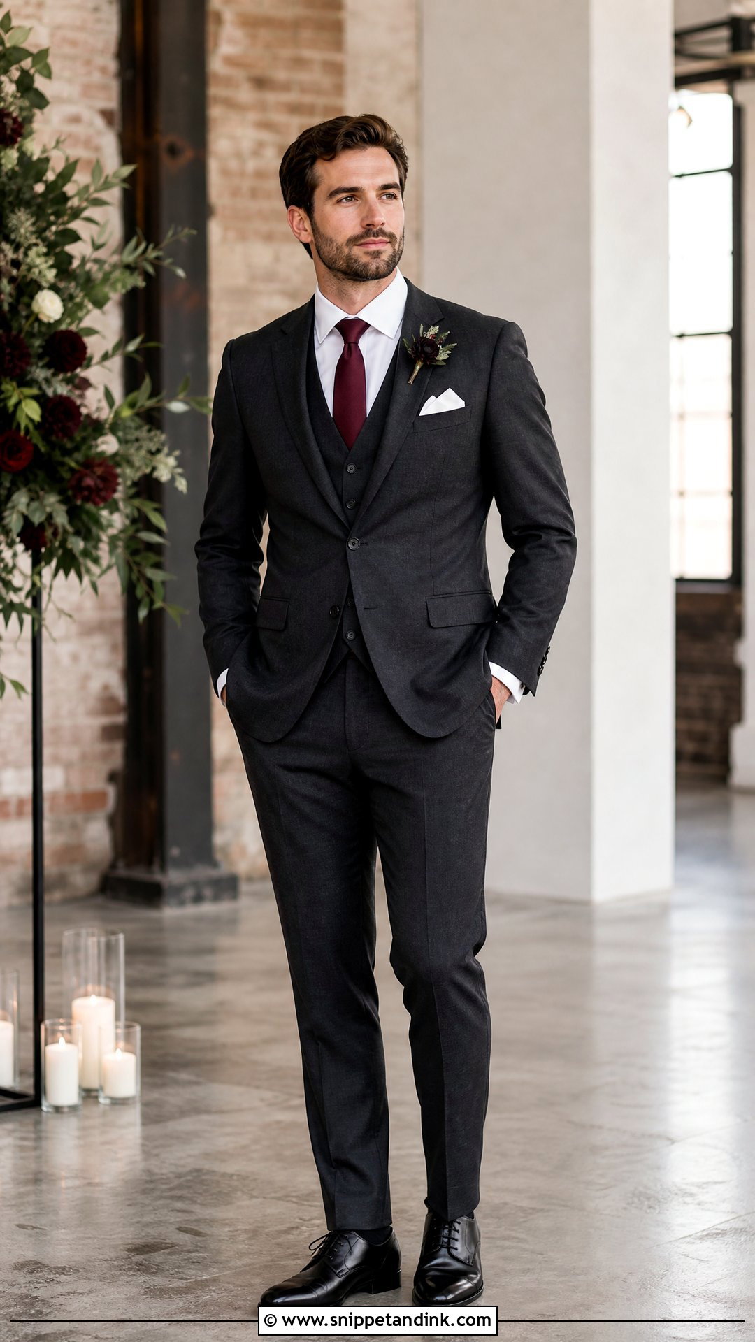 Charcoal Gray Wedding Suit - Snippet and Ink - 20 Wedding Husband Suit Ideas