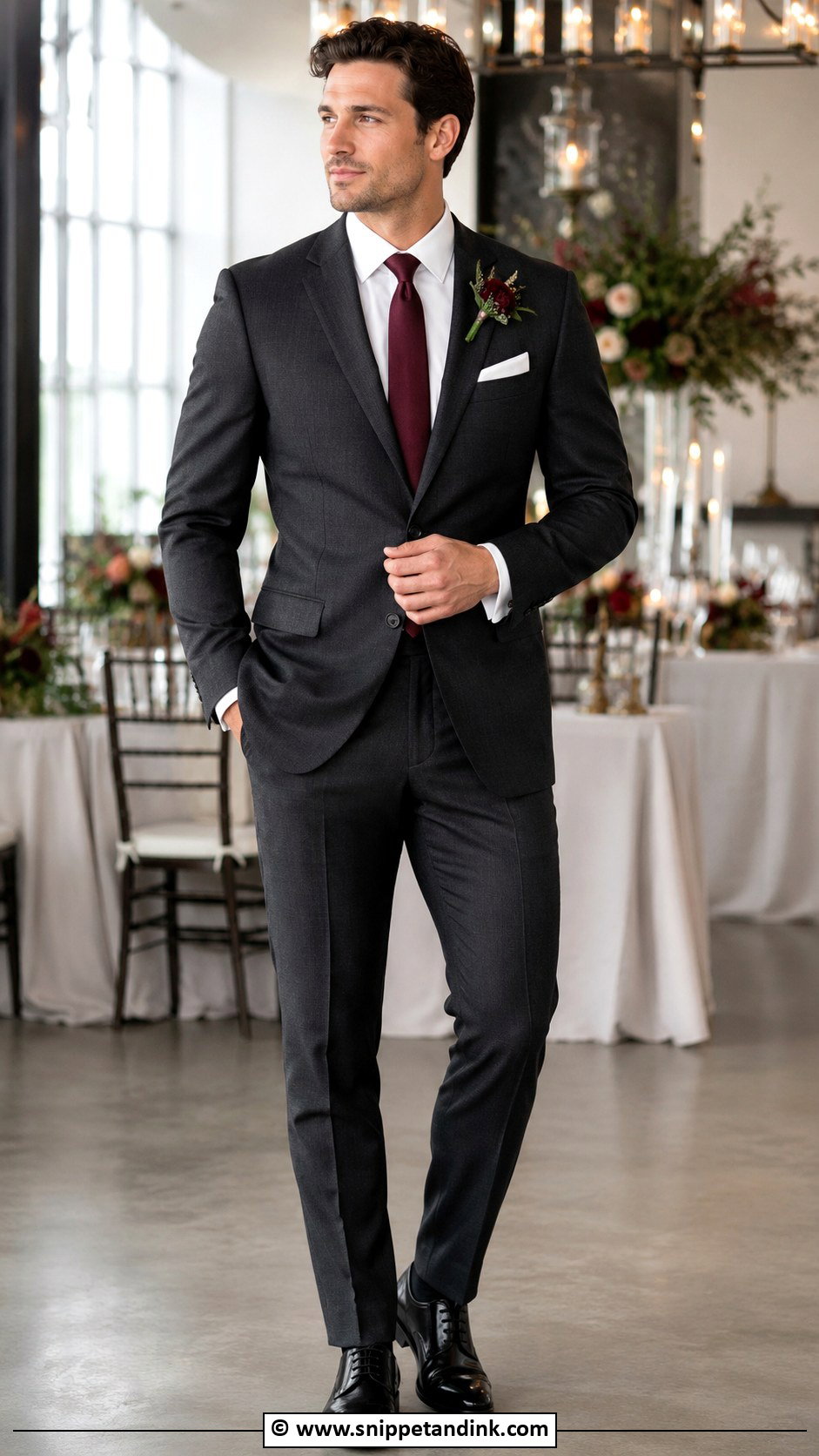 Charcoal Hochzeitsanzug With Black Dress Shoes - Snippet and Ink - 25 Hochzeitsanzug Ideas