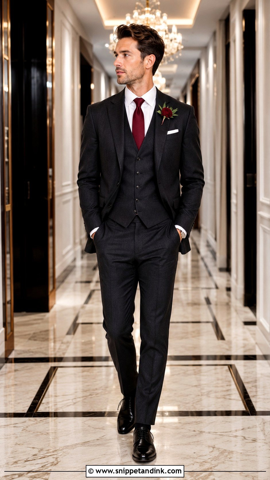 Charcoal Suit Bridesman Attire - Snippet and Ink - 20 Bridesmen Attire Ideas
