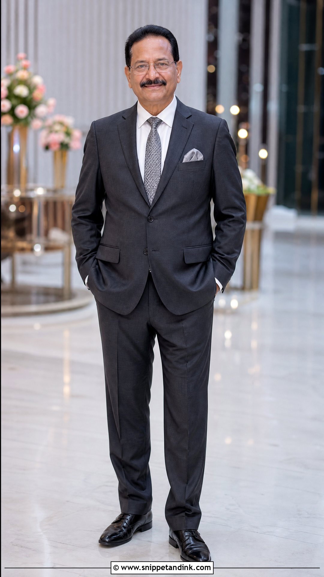 Charcoal Suit For Bride Father - Snippet and Ink - 25 Indian Bride Father Outfit Ideas