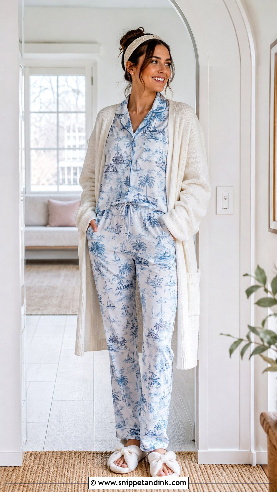 Charleston Matching Pajama Set Outfit - Snippet and Ink - 20 Charleston Bachelorette Party Outfits