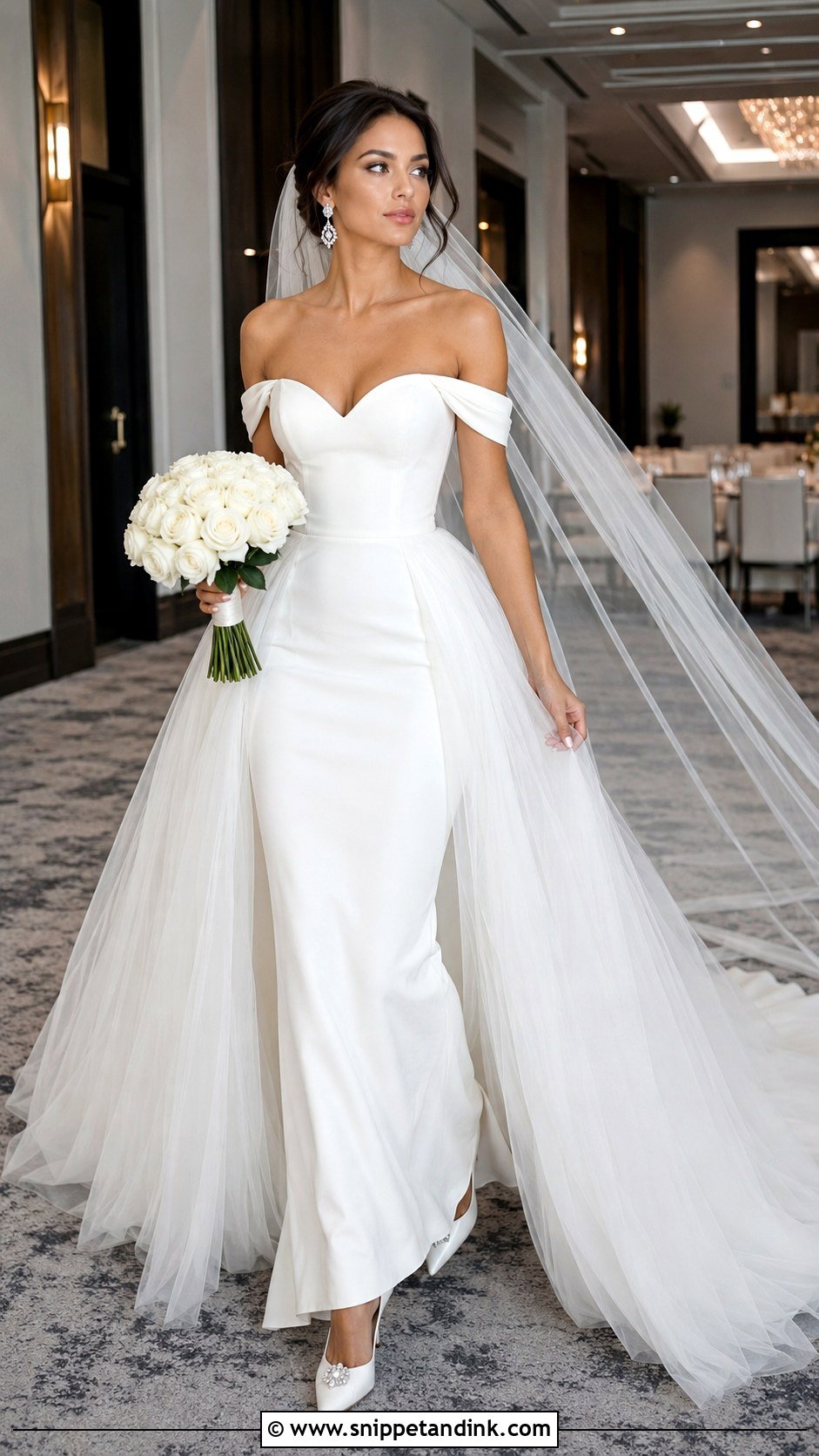 Charlotte Wedding Dress With Detachable Overskirt - Snippet and Ink - 20 Charlotte Wedding Dress Ideas