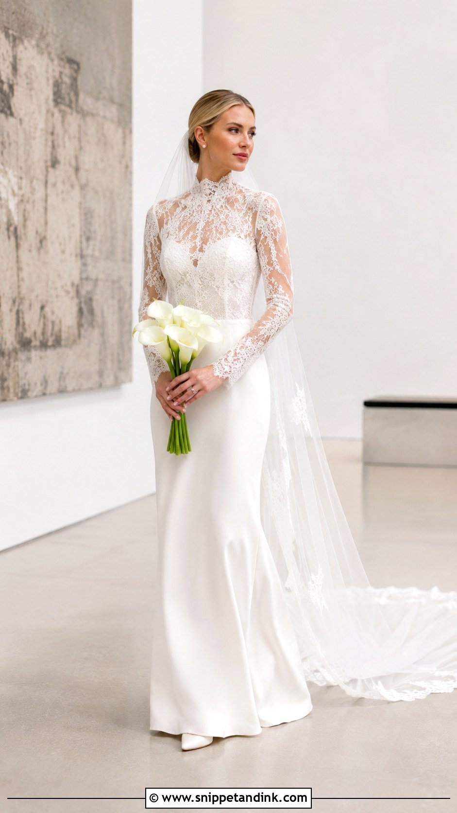 Charlotte Wedding Dress With High Neckline - Snippet and Ink - 20 Charlotte Wedding Dress Ideas
