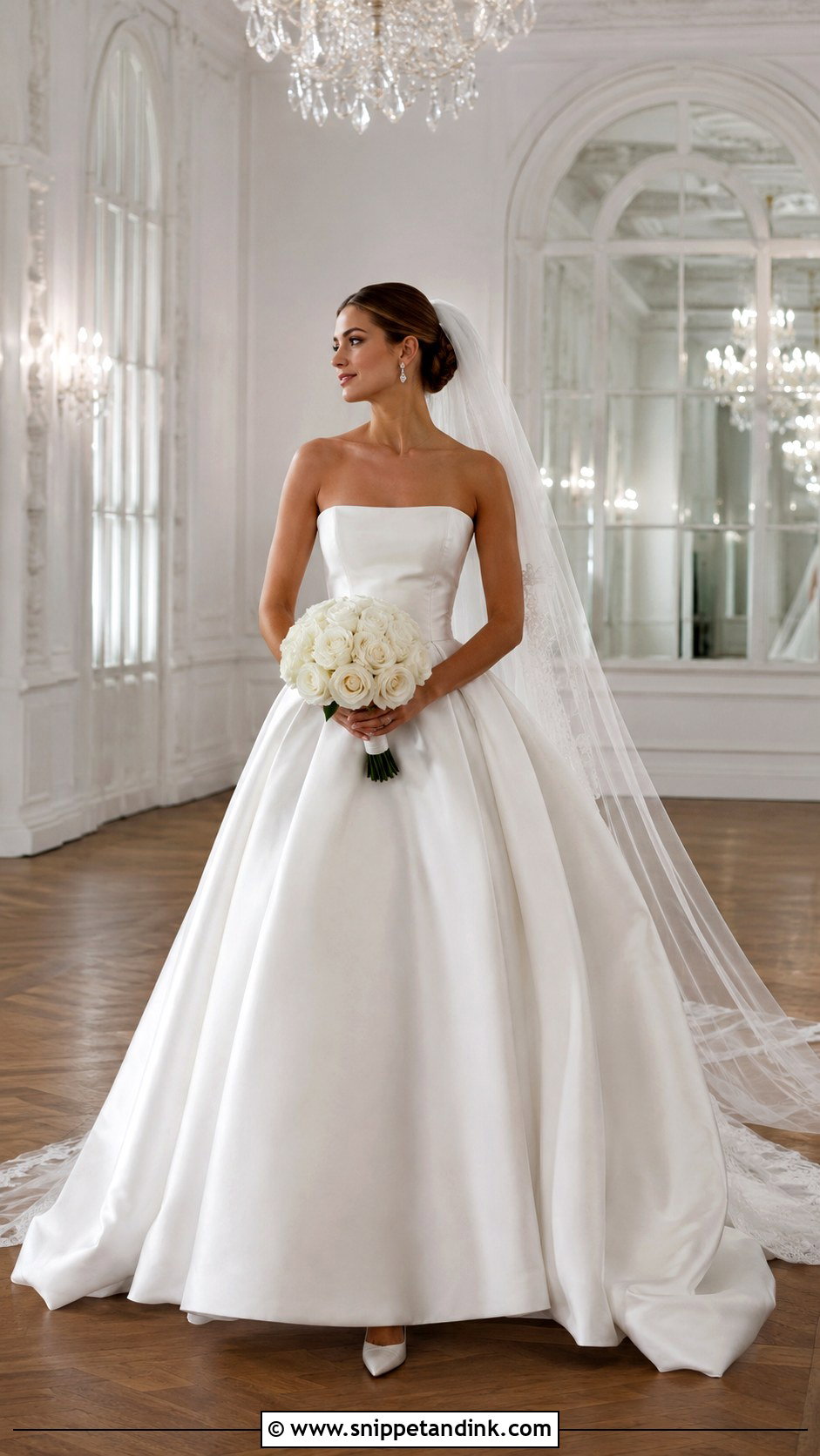 Charlotte Wedding Dress With Satin Ball Gown - Snippet and Ink - 20 Charlotte Wedding Dress Ideas