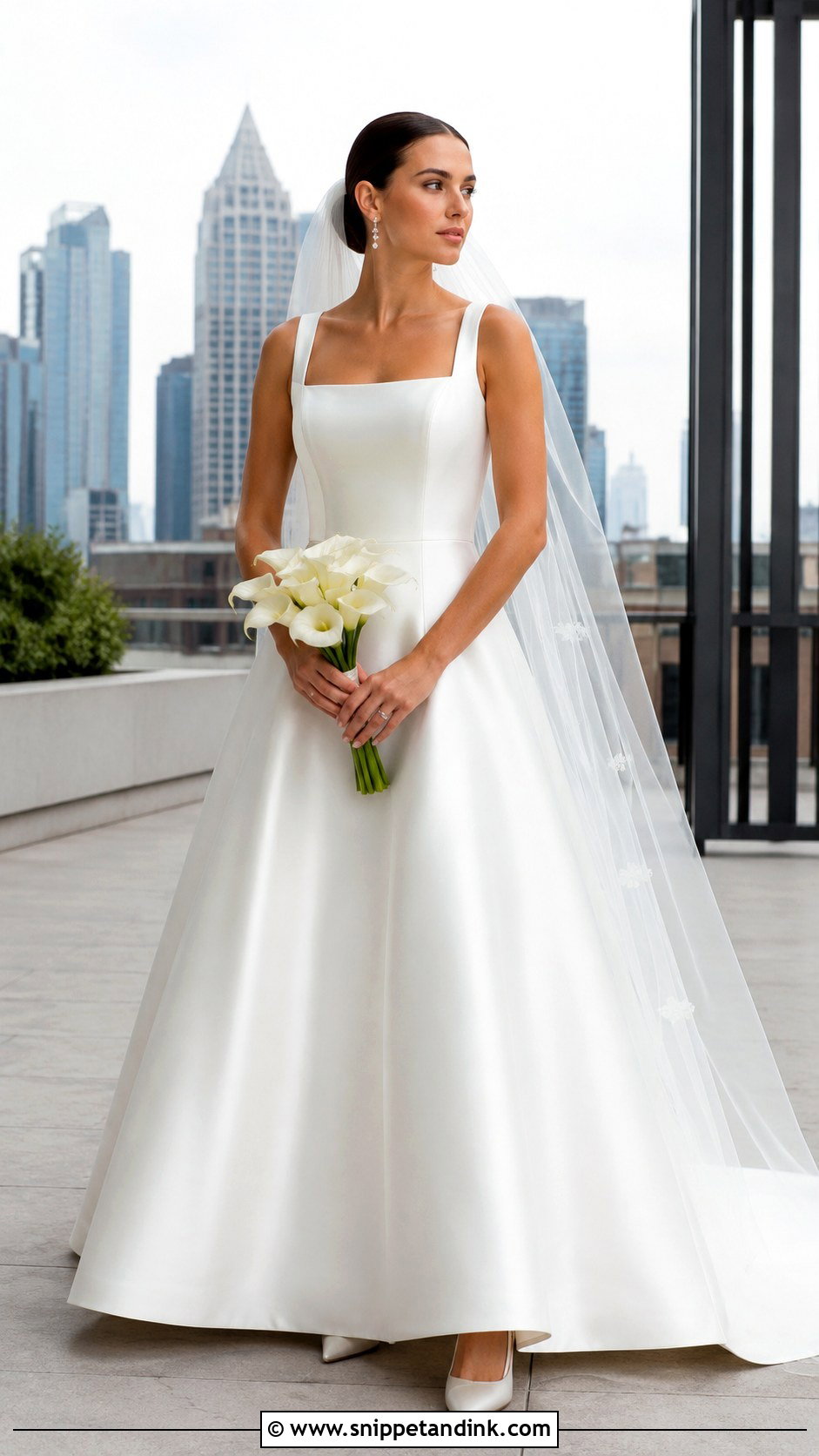Charlotte Wedding Dress With Square Neckline - Snippet and Ink - 20 Charlotte Wedding Dress Ideas