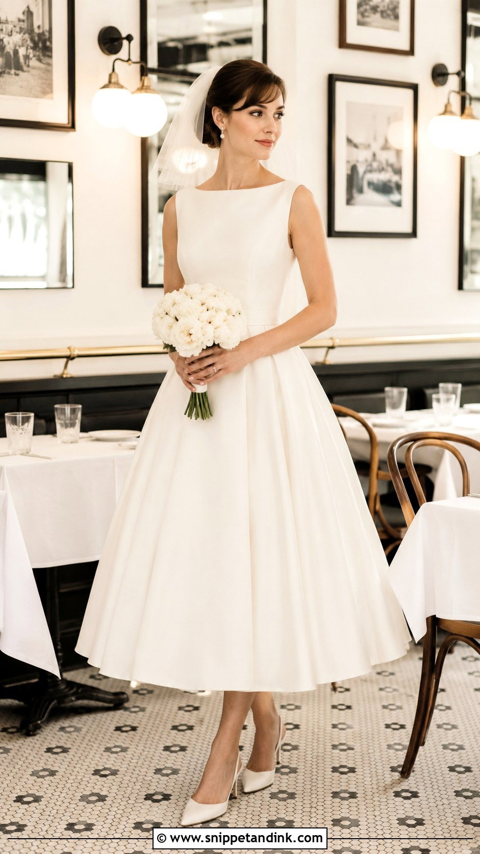 Charlotte Wedding Dress With Tea Length Skirt - Snippet and Ink - 20 Charlotte Wedding Dress Ideas