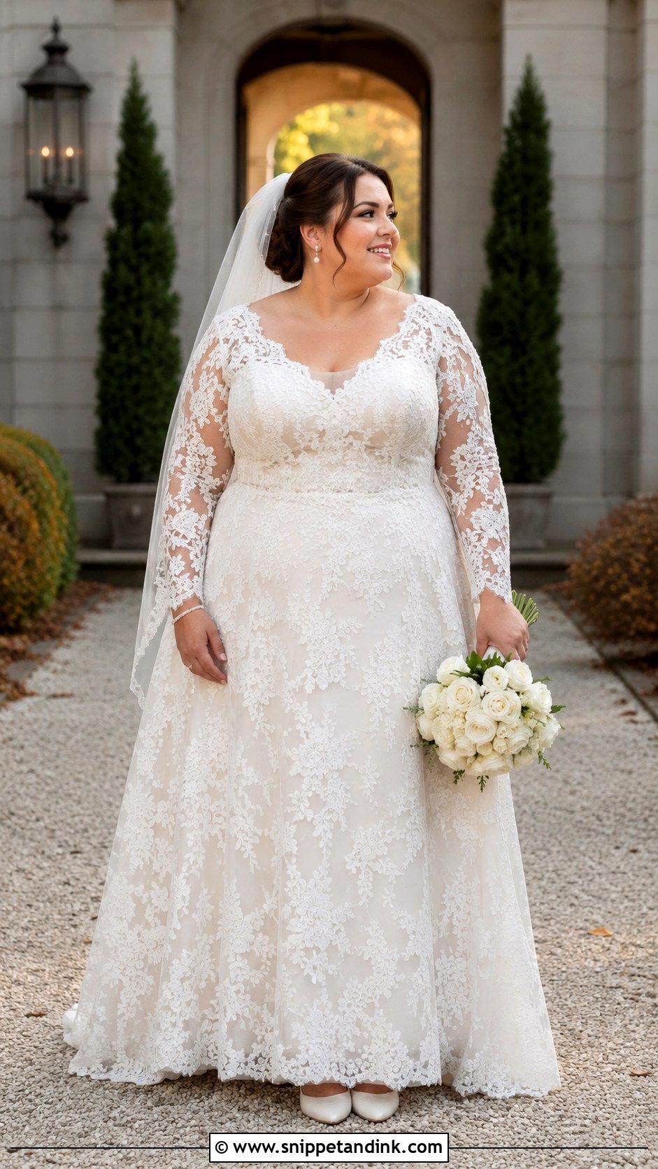 Charlotte York Long Sleeve Lace Wedding Dress - Snippet and Ink - 20 Charlotte York Wedding Dress Ideas