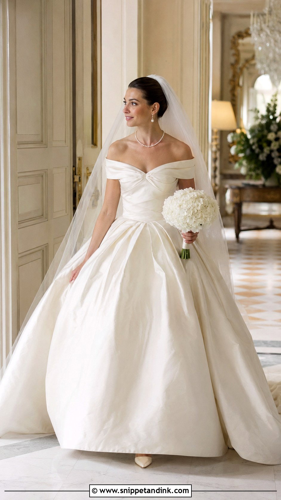 Charlotte York Off Shoulder Princess Wedding Dress - Snippet and Ink - 20 Charlotte York Wedding Dress Ideas