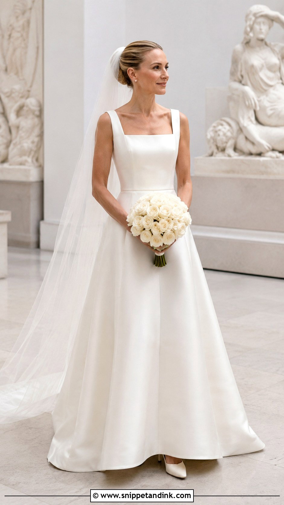 Charlotte York Square Neck Mikado Wedding Dress - Snippet and Ink - 20 Charlotte York Wedding Dress Ideas