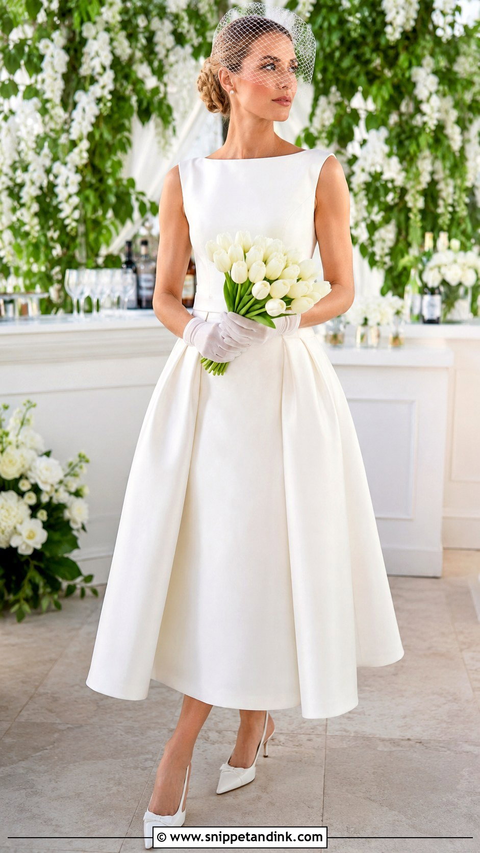 Charlotte York Tea Length Wedding Dress - Snippet and Ink - 20 Charlotte York Wedding Dress Ideas