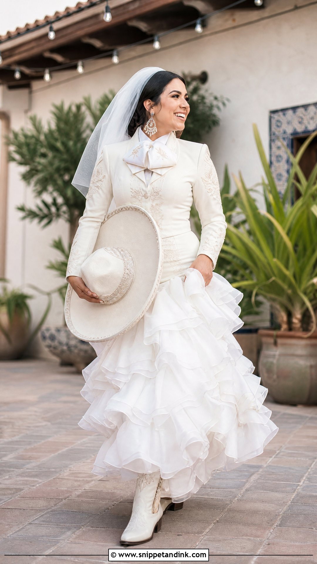 Charro Wedding Dress With Ruffled Skirt - Snippet and Ink - 25 Charro Wedding Dress Ideas