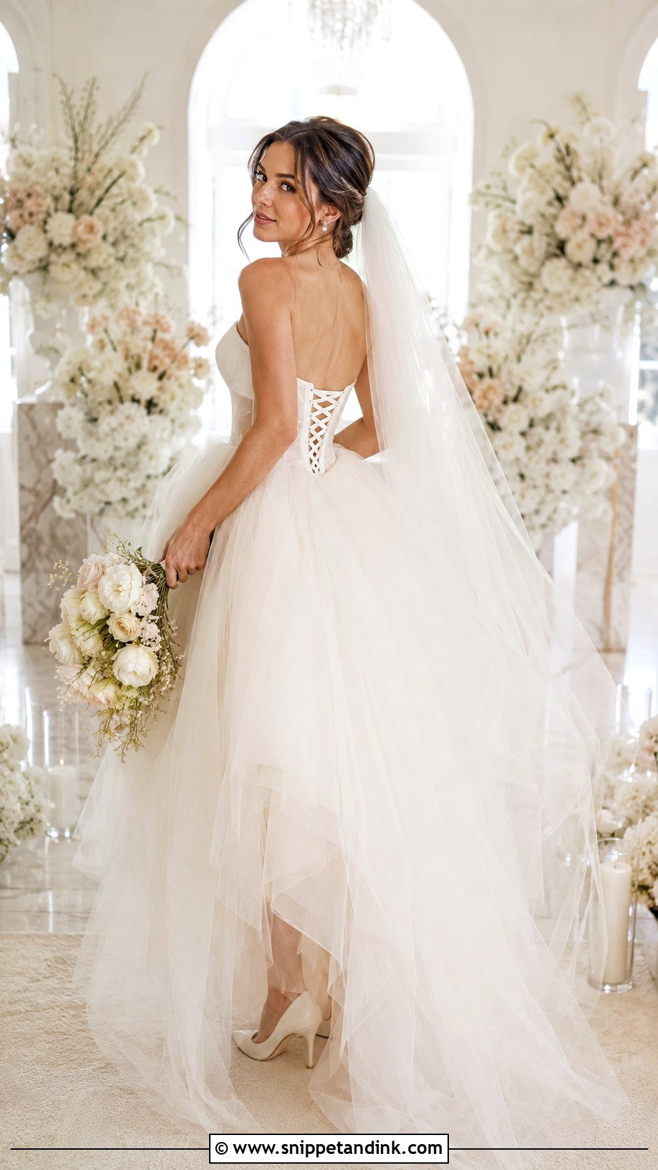 Cheap Corset Tulle Wedding Dress - Snippet and Ink - 20 Cheap Wedding Dresses Online