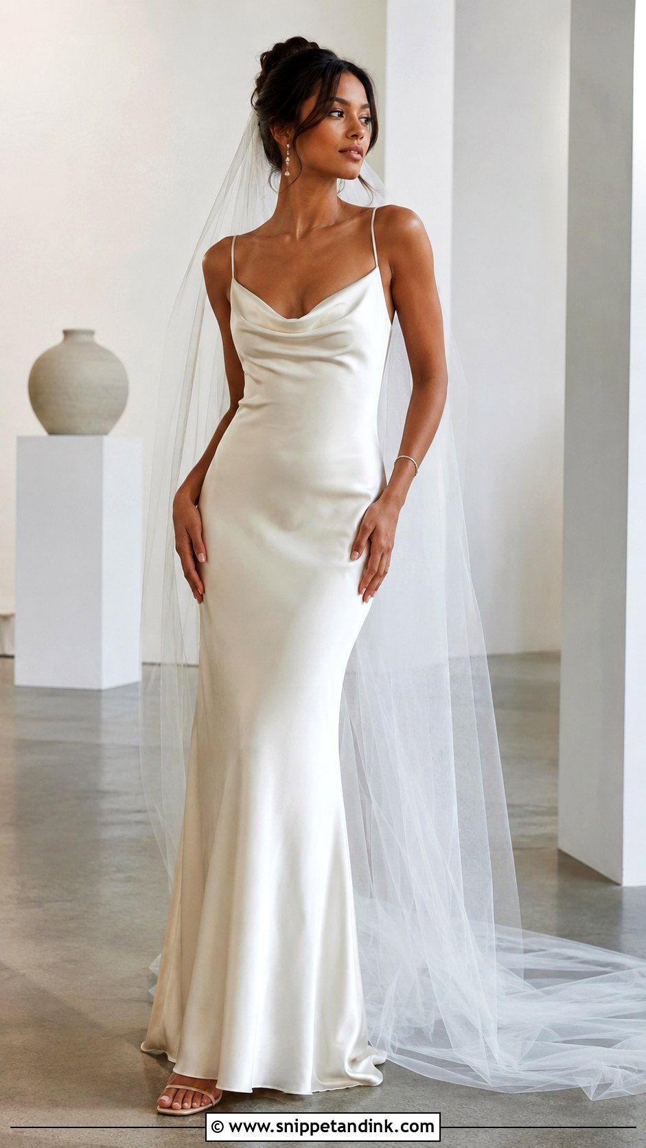 Cheap Satin Slip Wedding Dress - Snippet and Ink - 20 Cheap Wedding Dresses Online