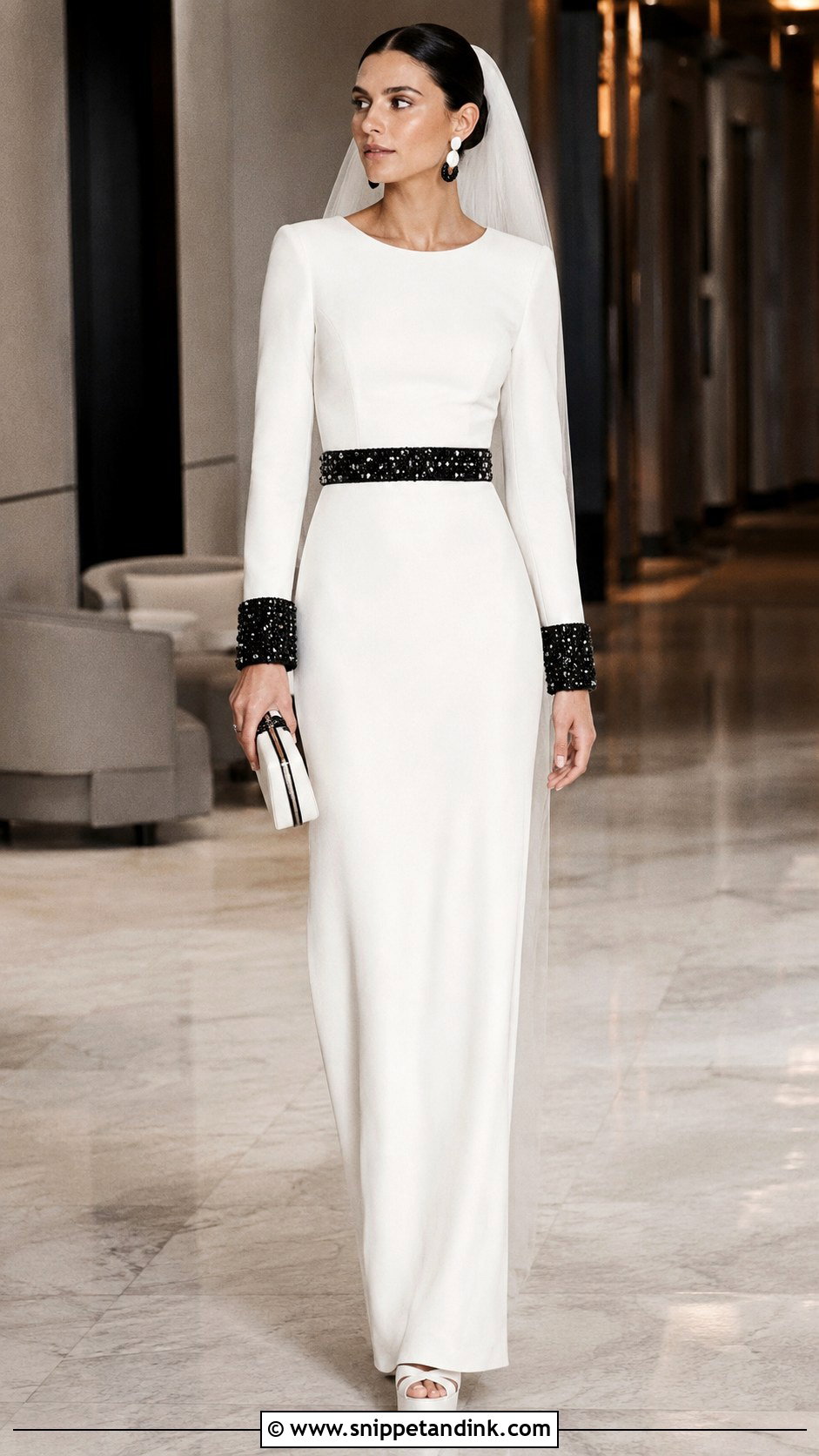 Cher Black And White Wedding Dress - Snippet and Ink - 20 Cher Wedding Dress Ideas