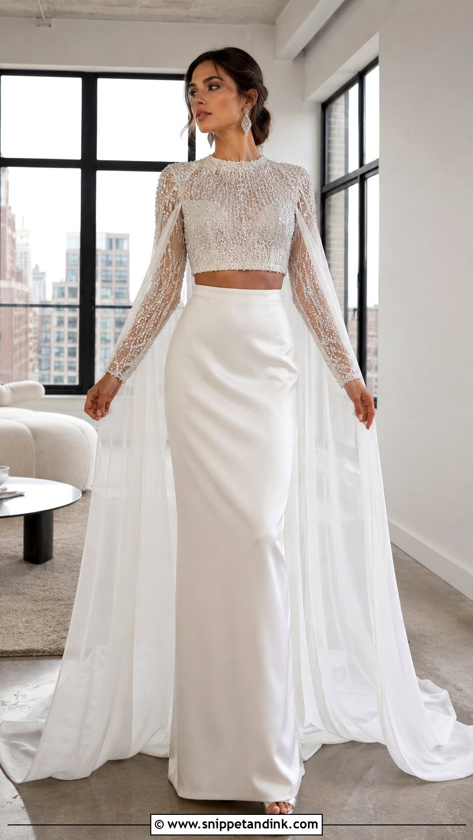 Cher Two Piece Wedding Dress - Snippet and Ink - 20 Cher Wedding Dress Ideas