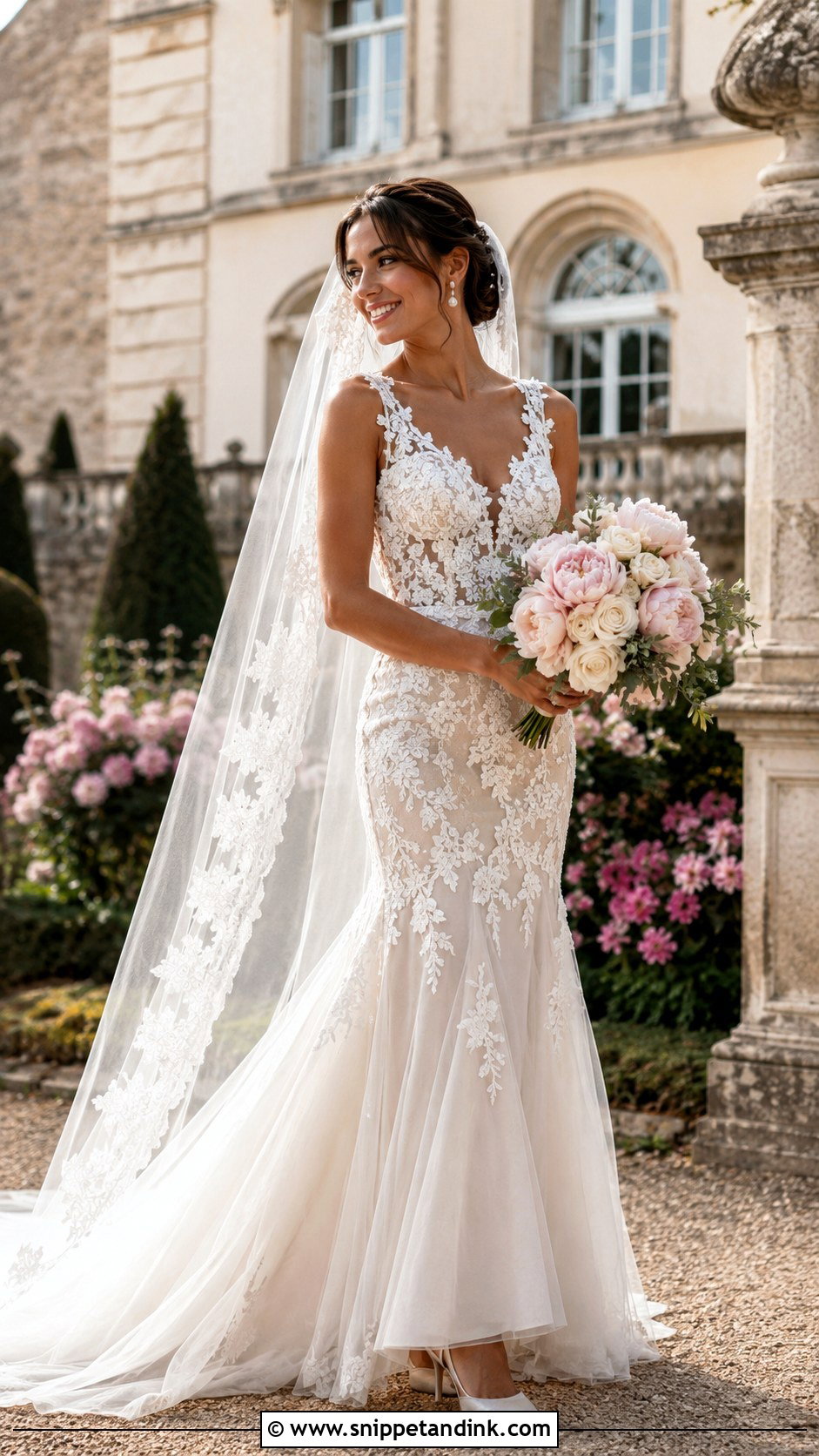 Cherry Blossom Lace Wedding Dress - Snippet and Ink - 20 Cherry Blossom Wedding Dress Ideas