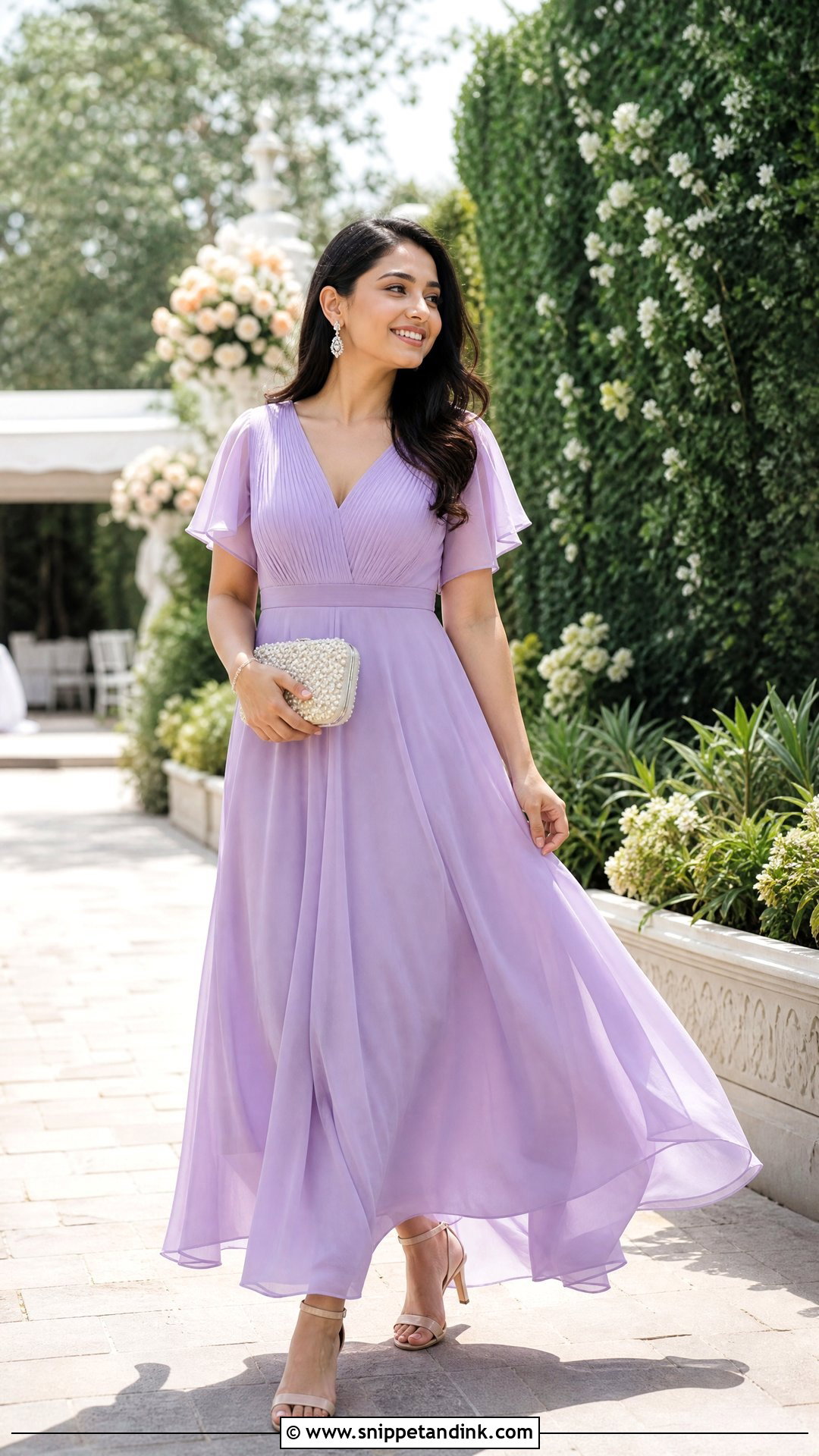 Chiffon A Line Dress For Sister Wedding - Snippet and Ink - 25 Dress for Sister Wedding Ideas