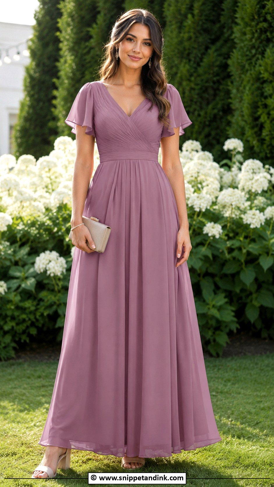 Chiffon A Line Sister Of The Bride Dress - Snippet and Ink - 30 Bride Sister Dress Ideas