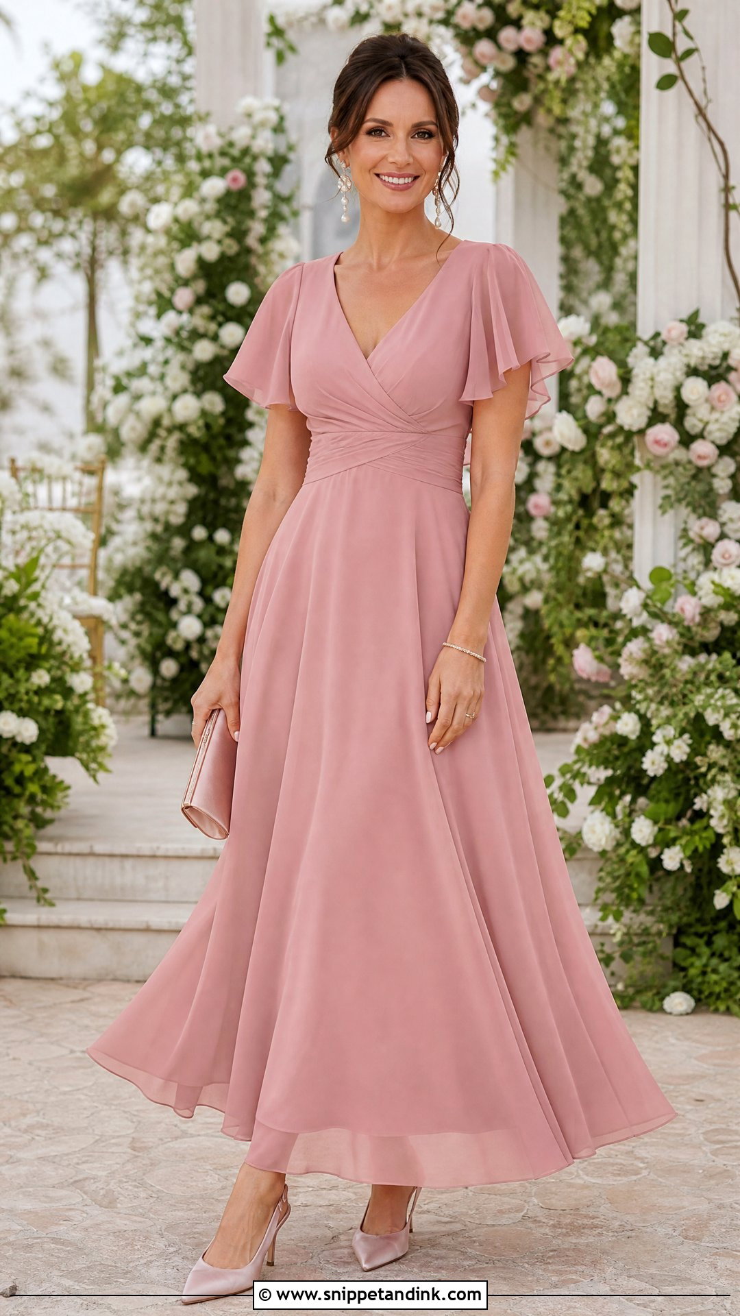 Chiffon A Line Summer Wedding Dress - Snippet and Ink - 20 Simple Summer Wedding Dress Ideas