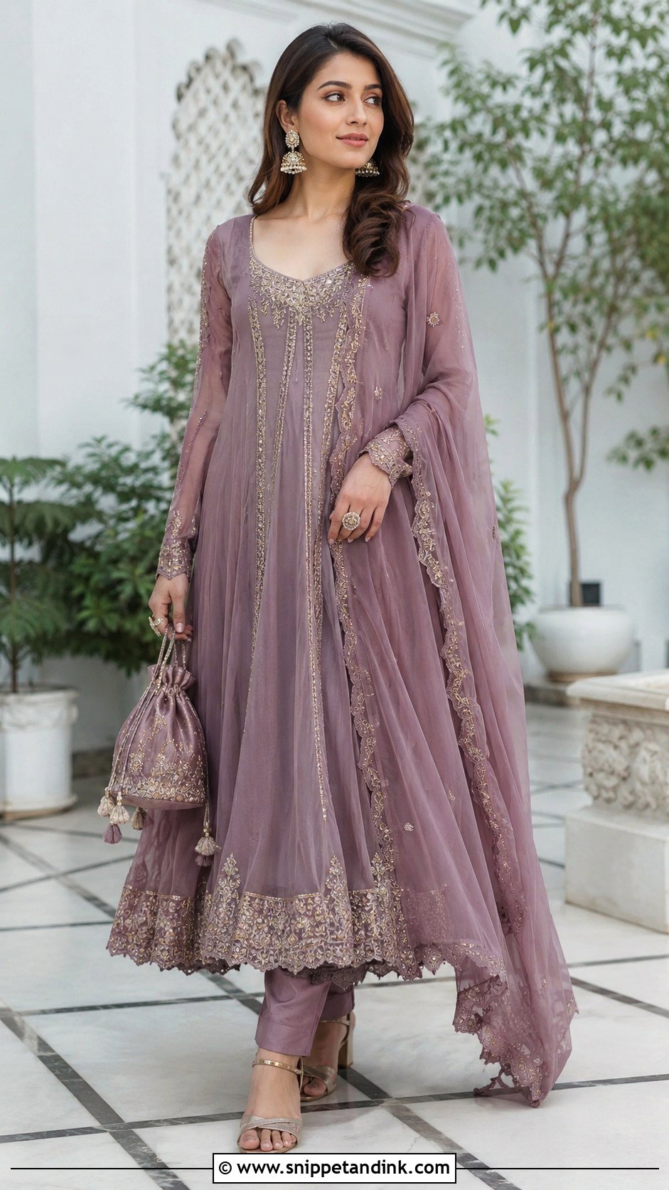 Chiffon Anarkali Outfit - Snippet and Ink - 25 Latest Pakistani Wedding Outfits