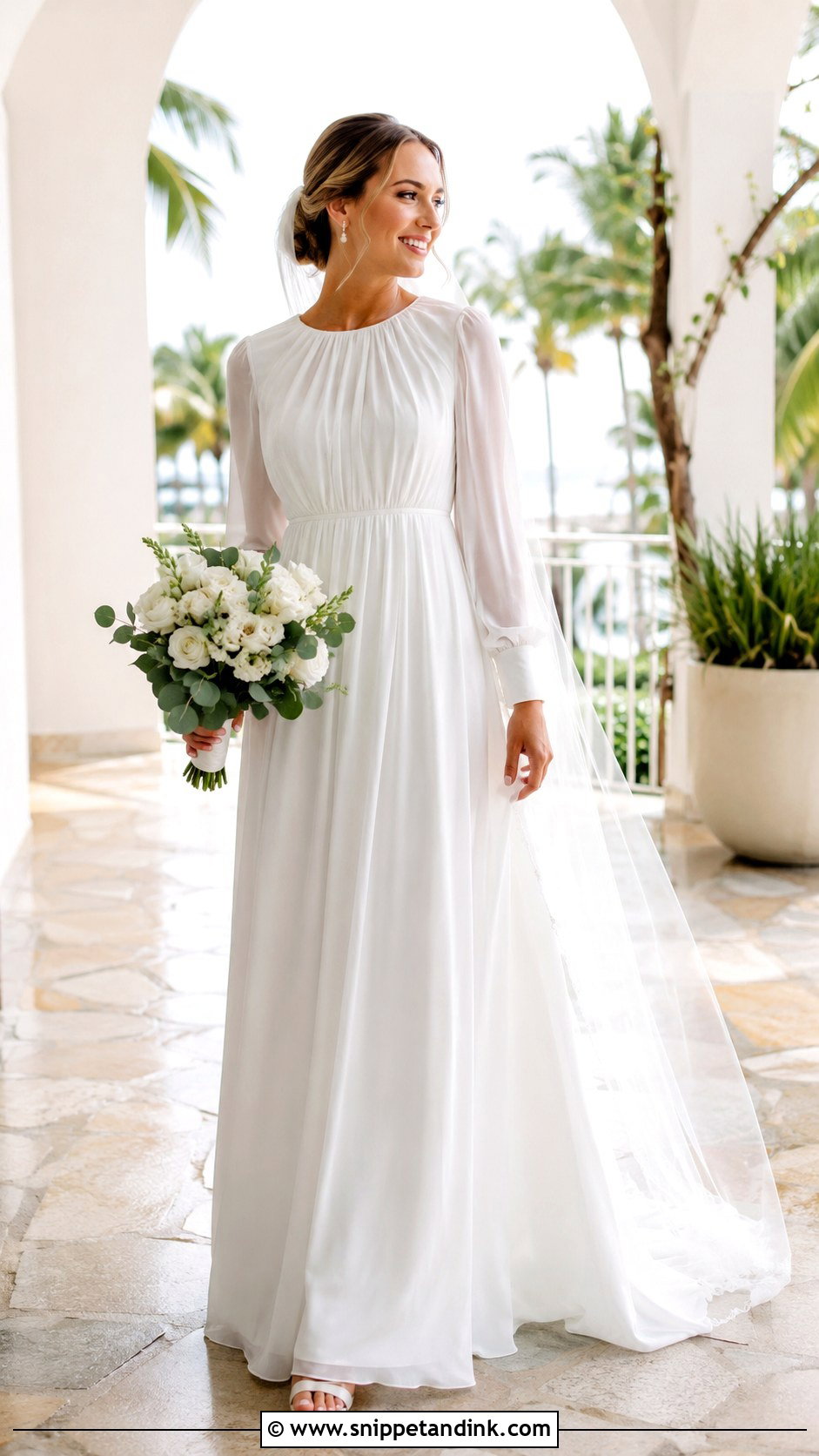 Chiffon Christian Wedding Gown - Snippet and Ink - 20 Christian Gowns Wedding Dresses