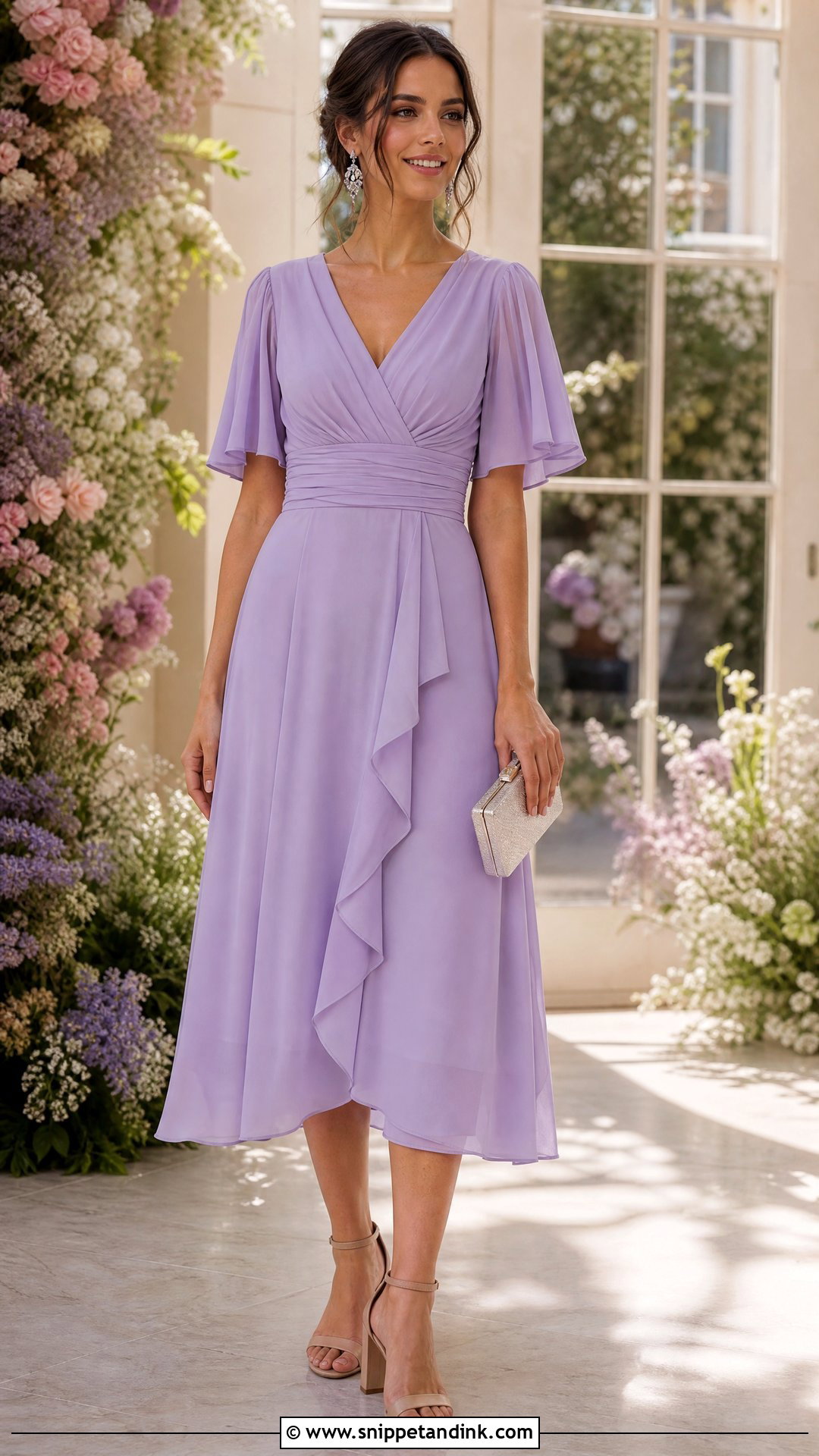 Chiffon Dress Ceremony Outfit - Snippet and Ink - 25 Ceremony Outfit Ideas