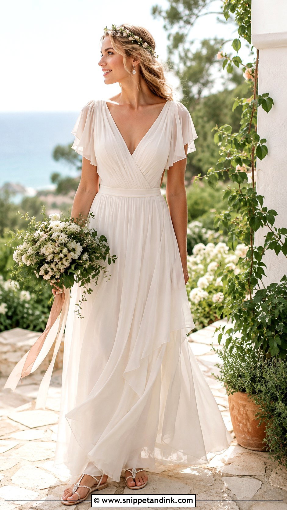 Chiffon Fairy Wedding Dress - Snippet and Ink - 20 Fairy Style Wedding Dresses