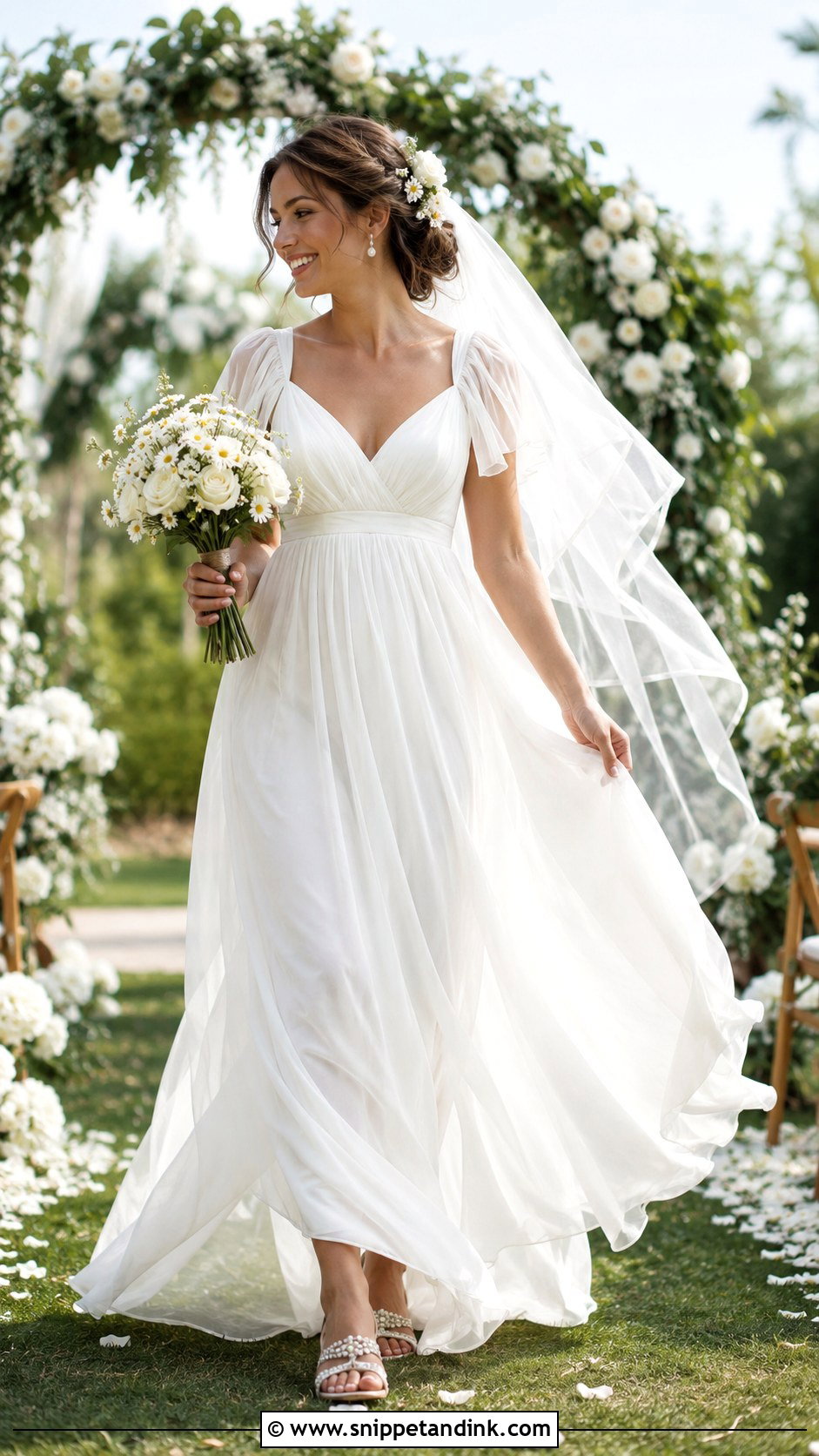 Chiffon Fairy Wedding Dress - Snippet and Ink - 20 Fairy Wedding Dresses